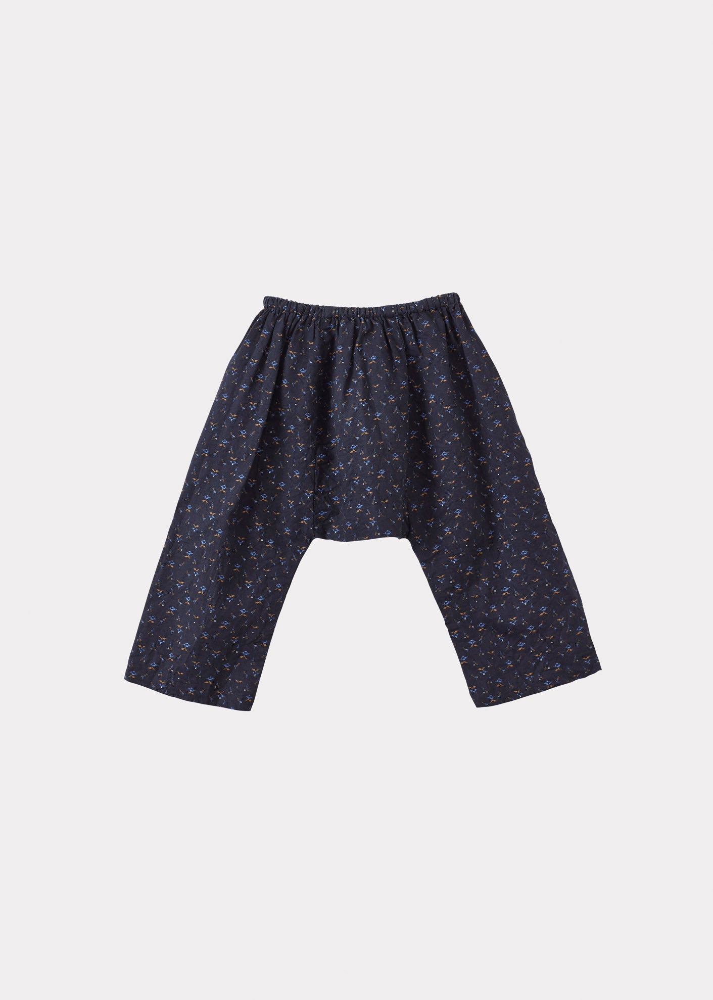BLACKBIRD BABY COTTON AND LINEN TOP AND TROUSERS SET - PIXEL PRINT