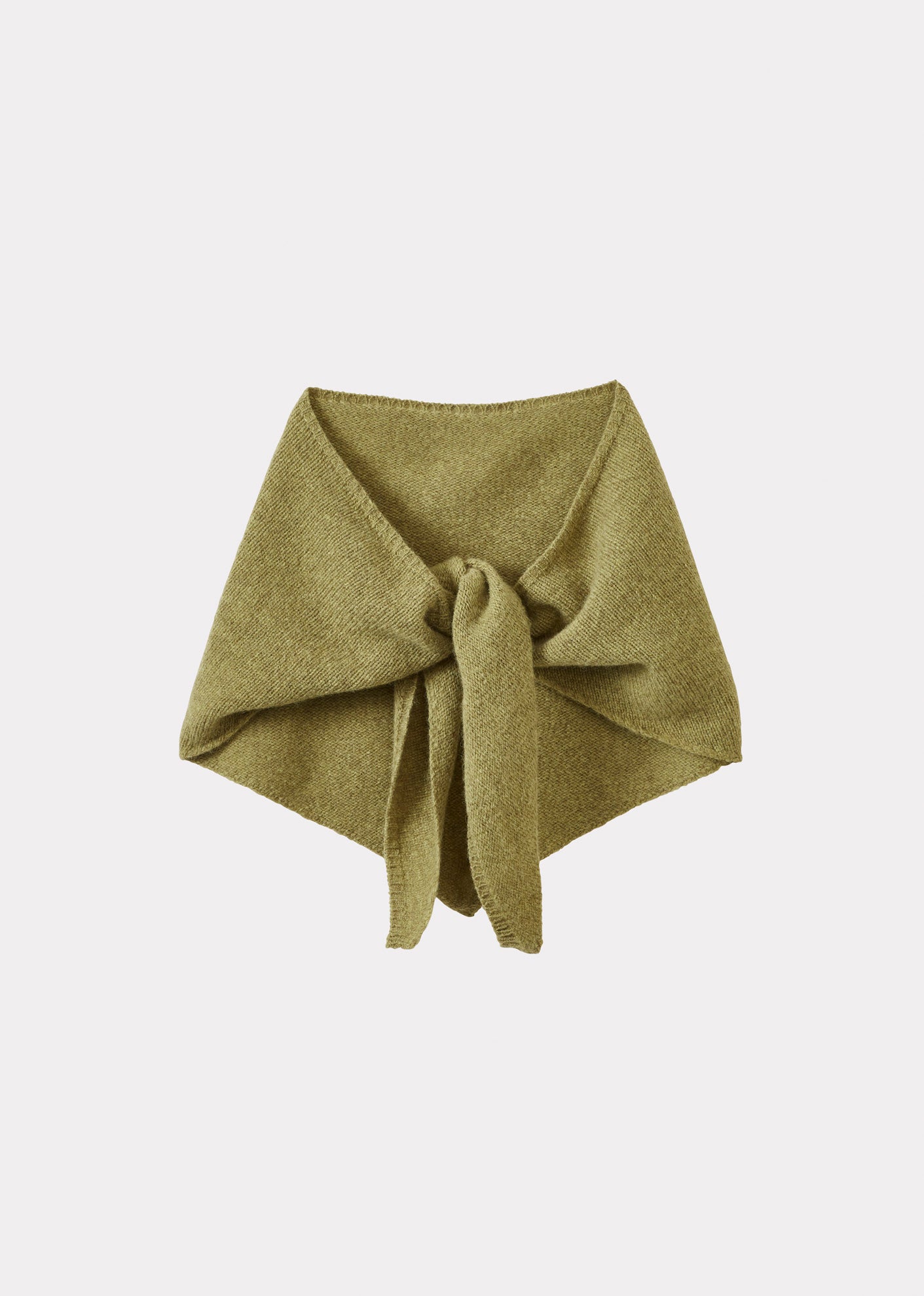 LOTTE CHILDREN'S WOOL SCARF - OLIVE