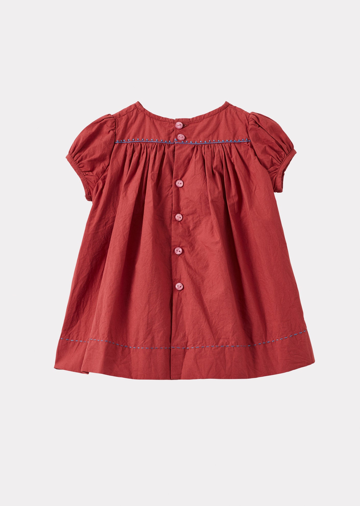 MORINGA BABY GIRL'S DRESS AND BLOOMERS SET - BERRY