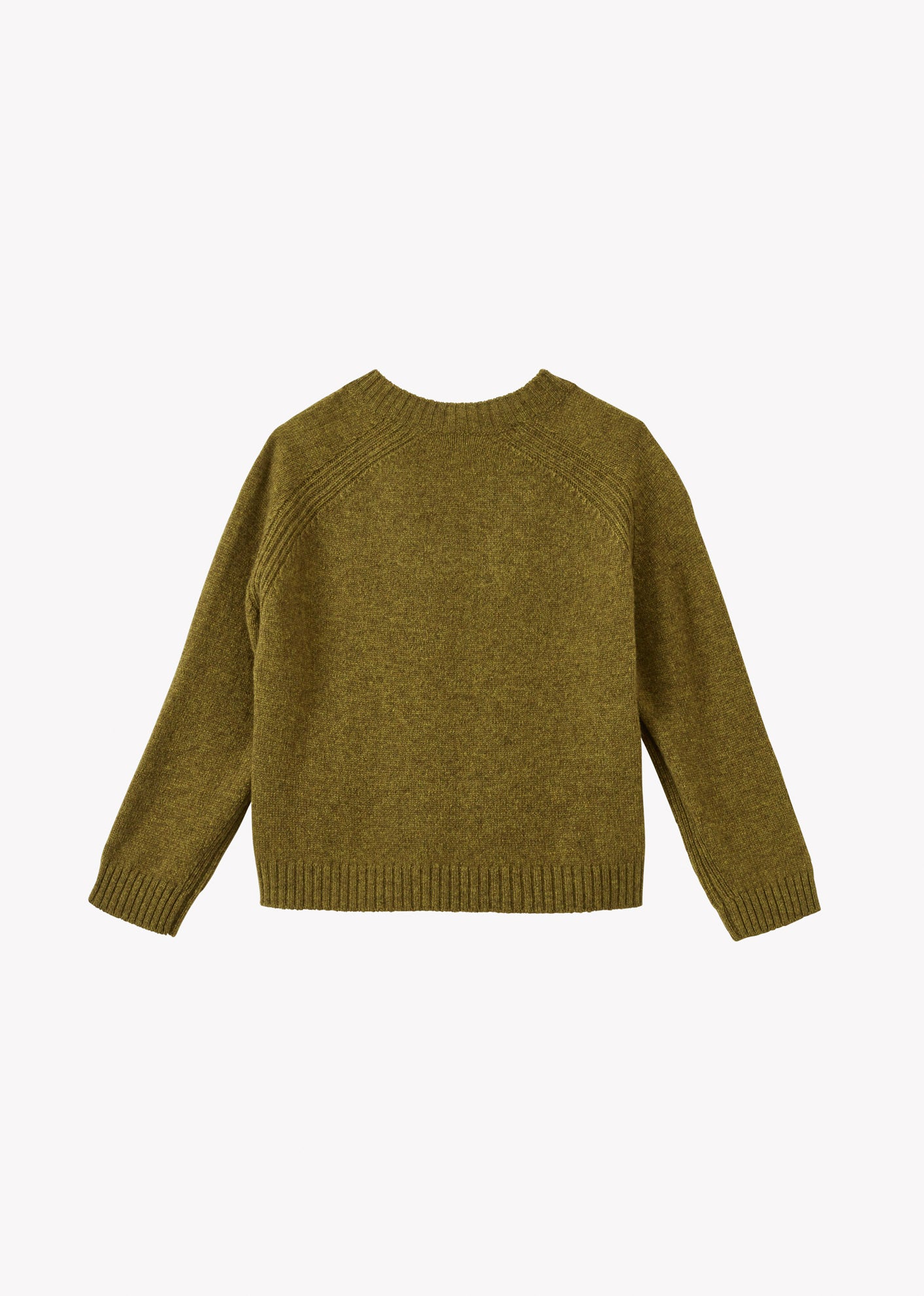 MULU CHILDREN'S WOOL MIX JUMPER - OLIVE