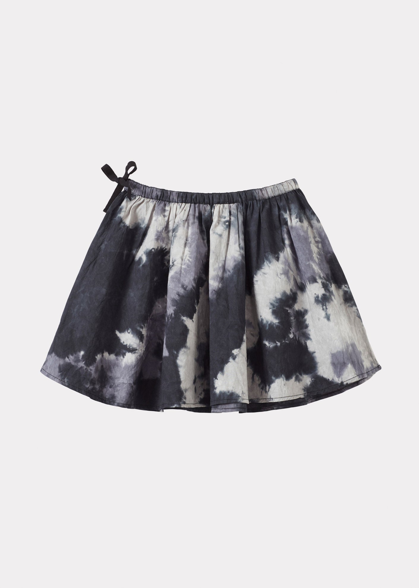 MYLA GIRL'S SKIRT - CHARCOAL TIE-DYE