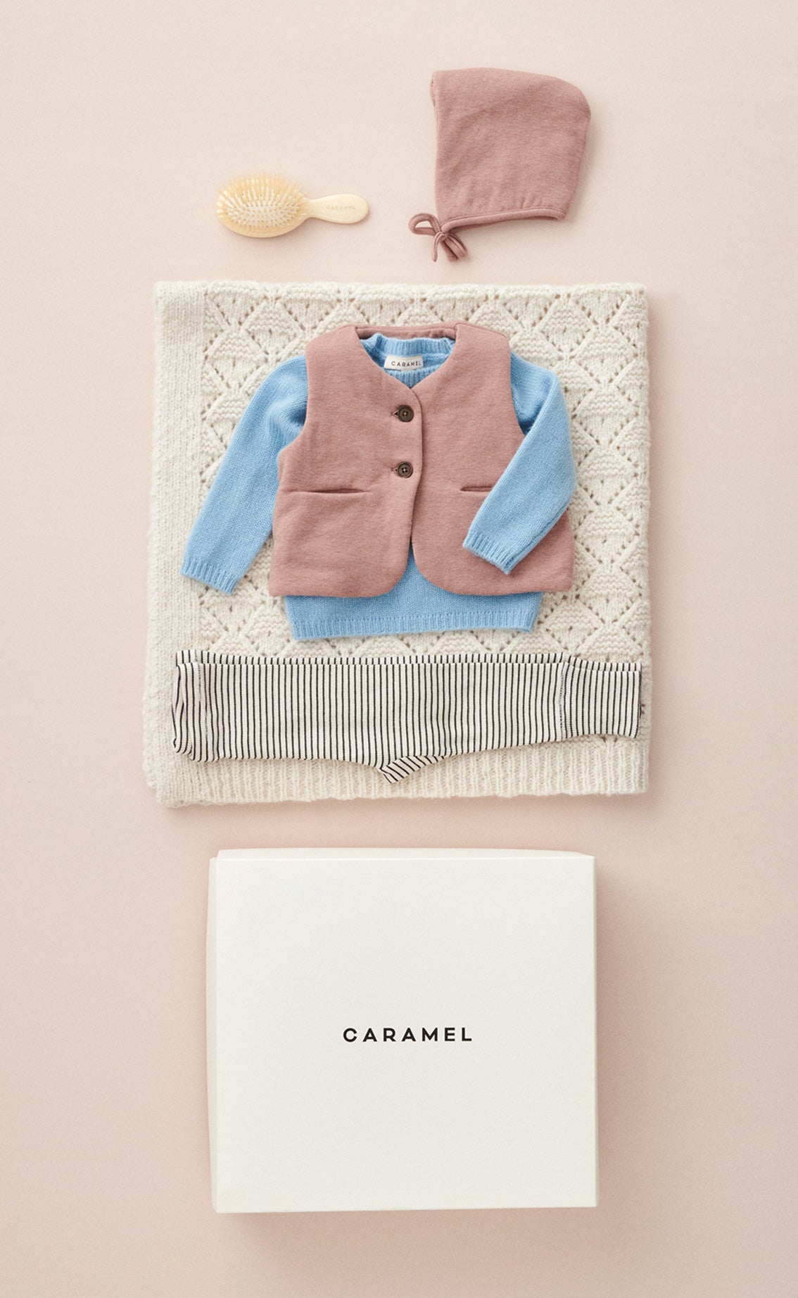 CARAMEL　LAVENDULA BABY SET 18m Caramel Luxury Lavendula Baby Cotton Set - Black Floral Print