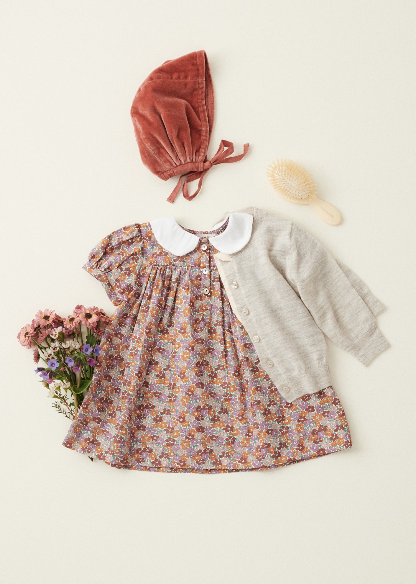 NINA BABY GIRL'S DRESS - LIBERTY SADIE ROSE PRINT