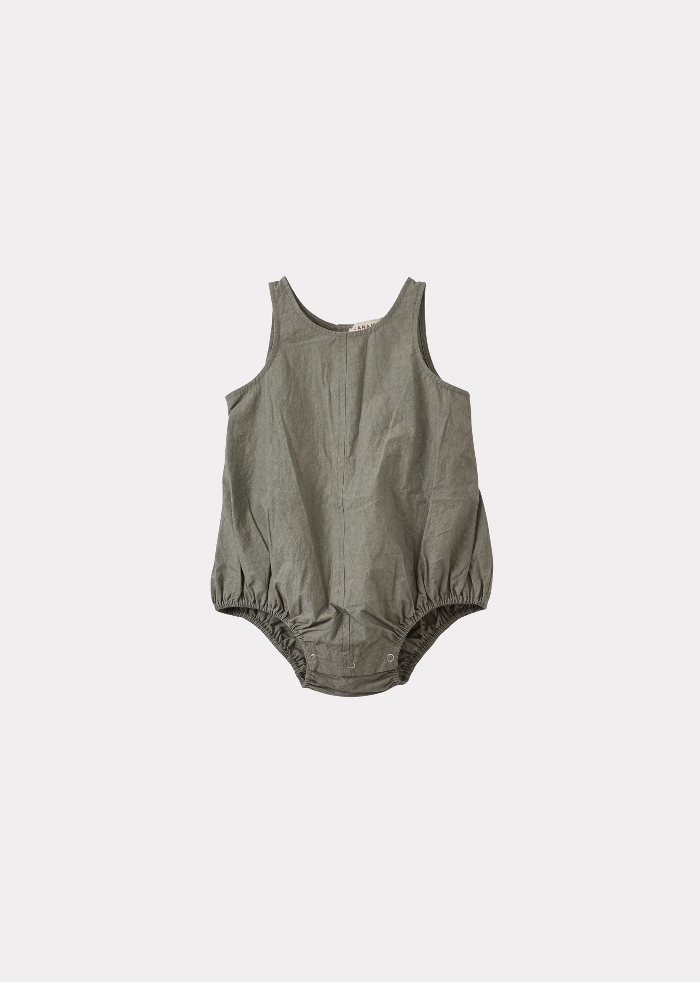 PILEA BABY ROMPER - GREY / GREEN