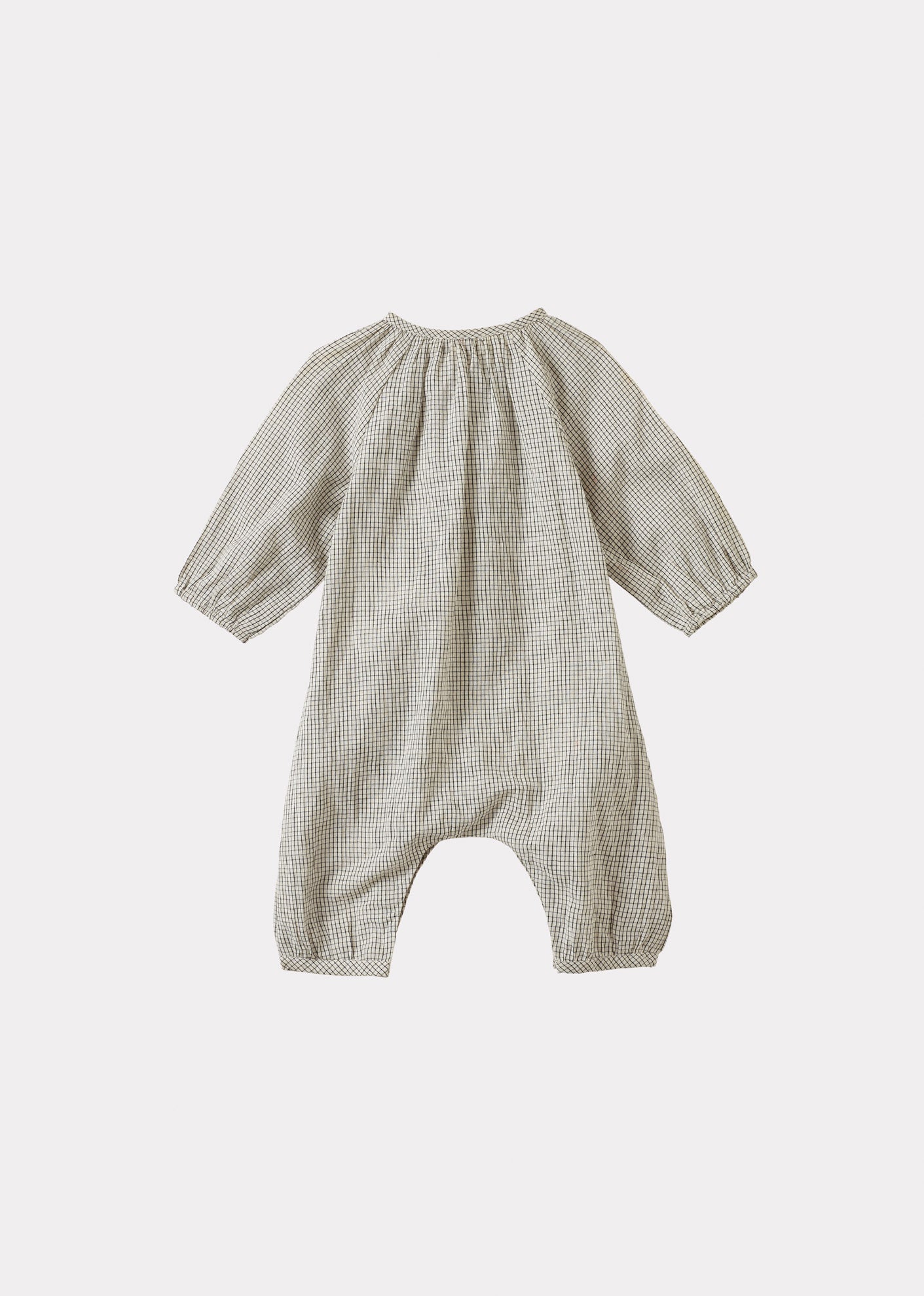 POPULUS BABY ROMPER - BLACK CHECK