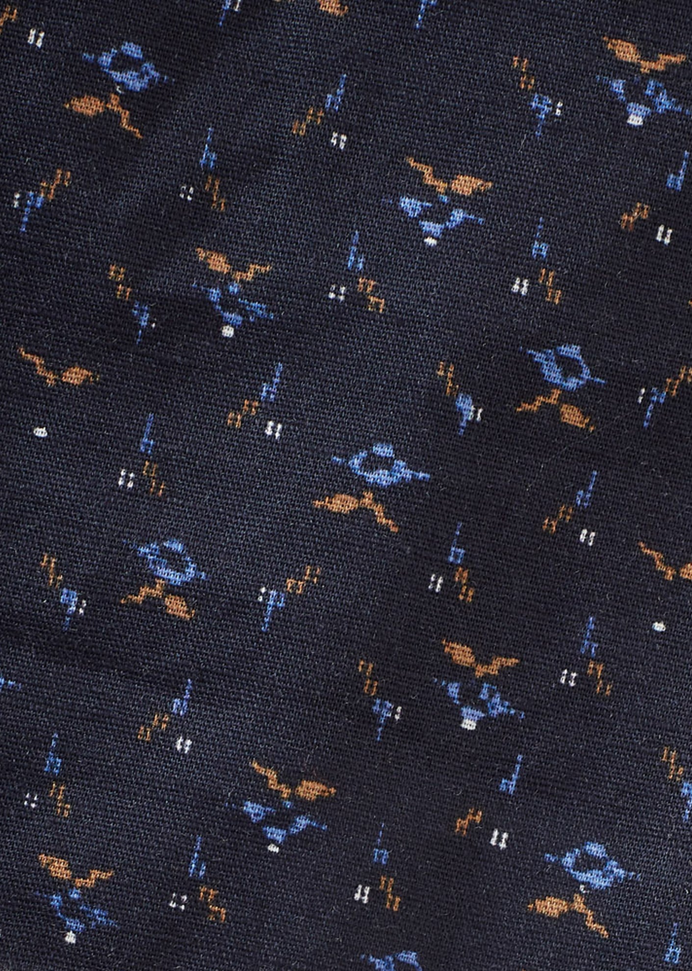 BLACKBIRD BABY COTTON AND LINEN TOP AND TROUSERS SET - PIXEL PRINT