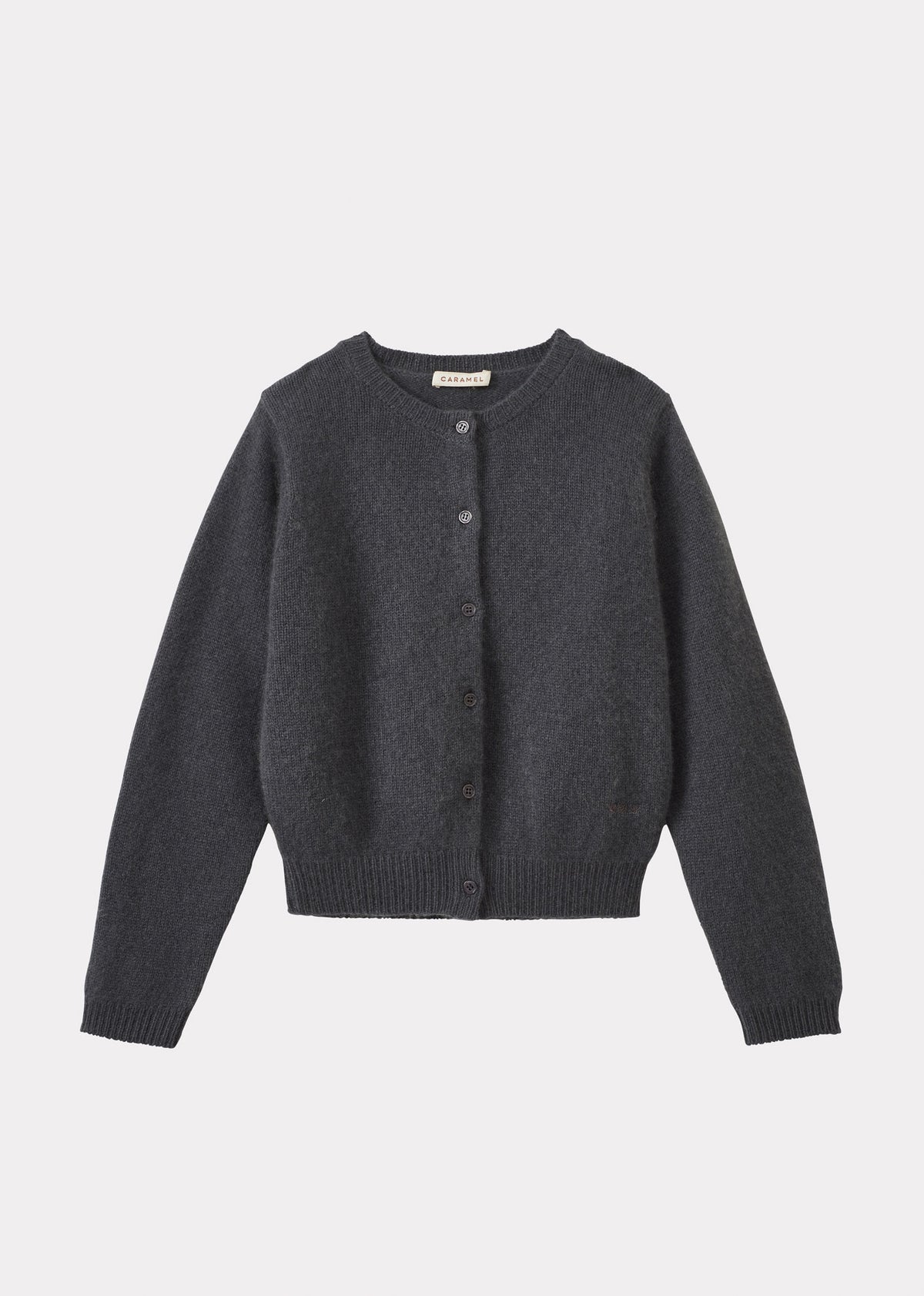 ROSA CHILDREN'S CASHMERE CARDIGAN - CHARCOAL