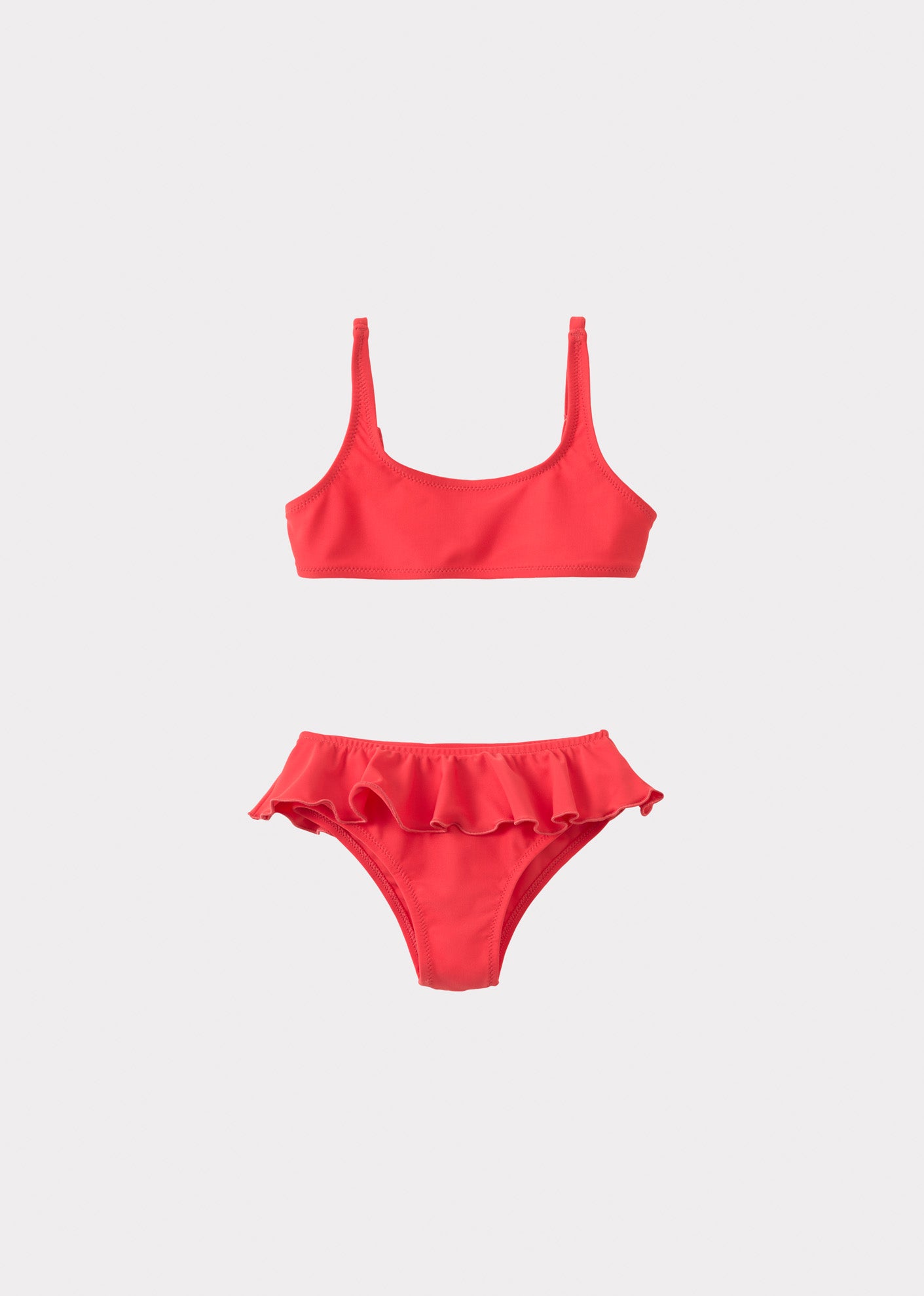 SAGO GIRL'S BIKINI SWIMWEAR  - TOMATO