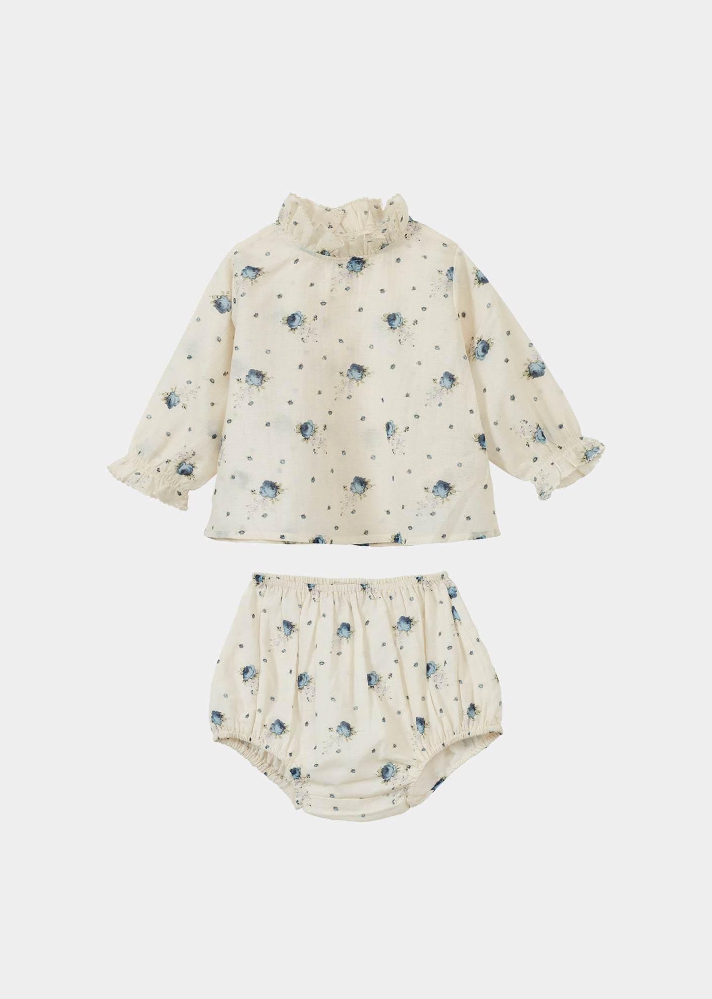 SANA BABY BLOUSE AND BLOOMERS SET - ROSE BOUQUET