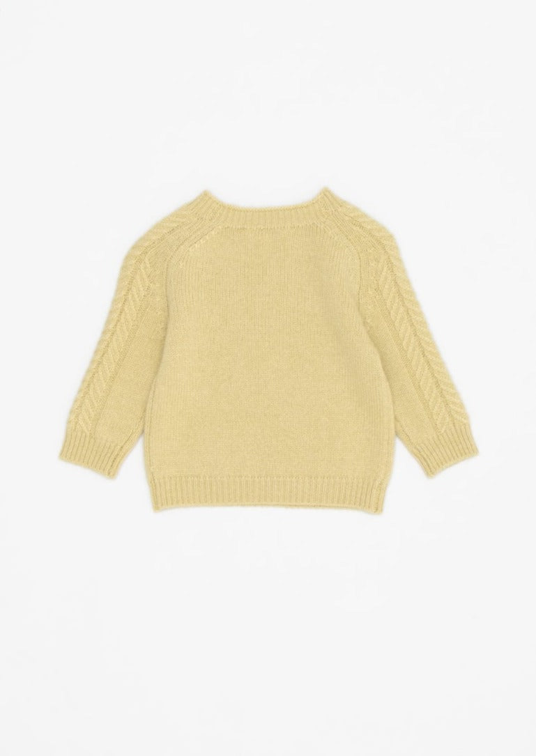 SCOUT BABY CASHMERE  JUMPER - GOLDEN GREEN