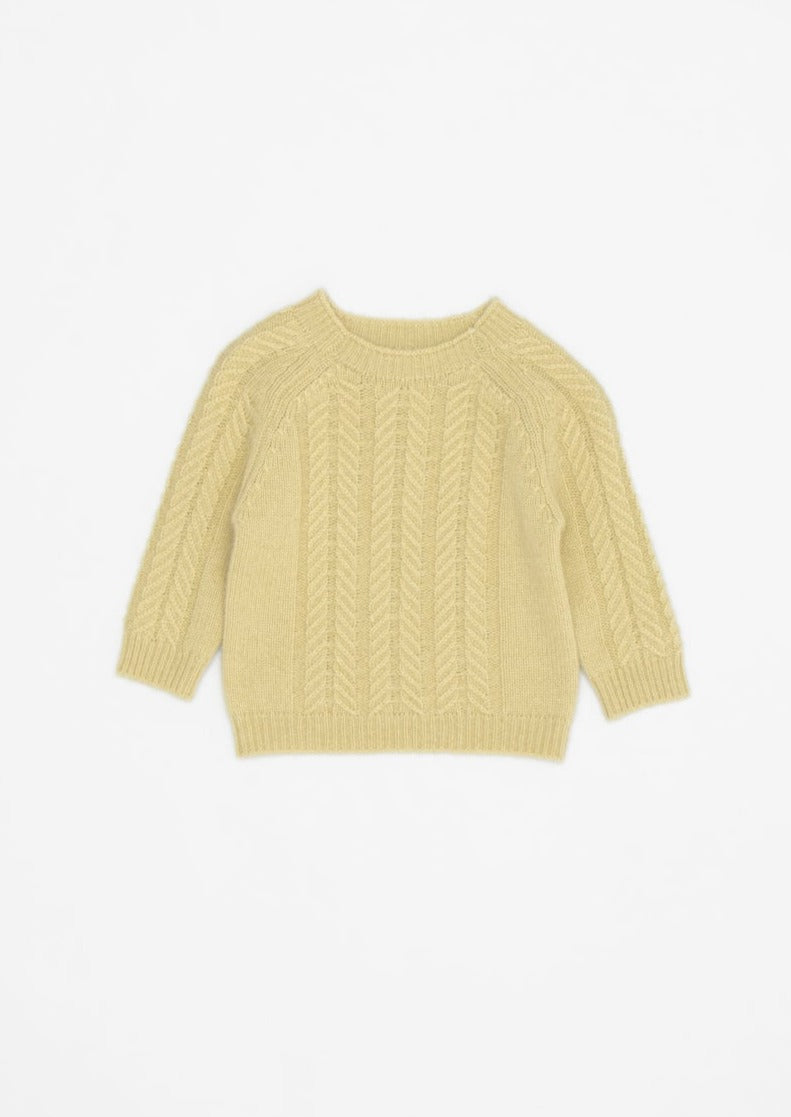 SCOUT BABY CASHMERE  JUMPER - GOLDEN GREEN