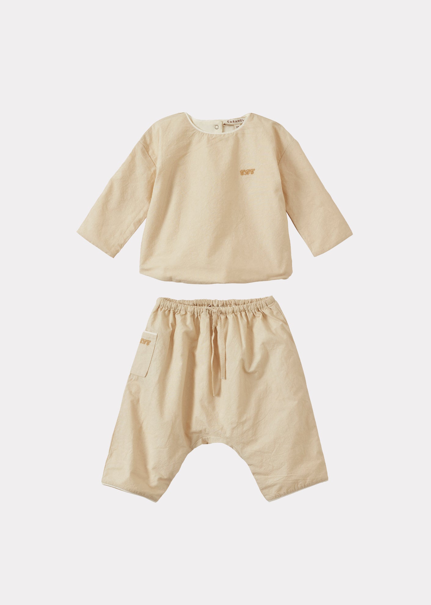 SORELY COTTON BABY SET - ECRU