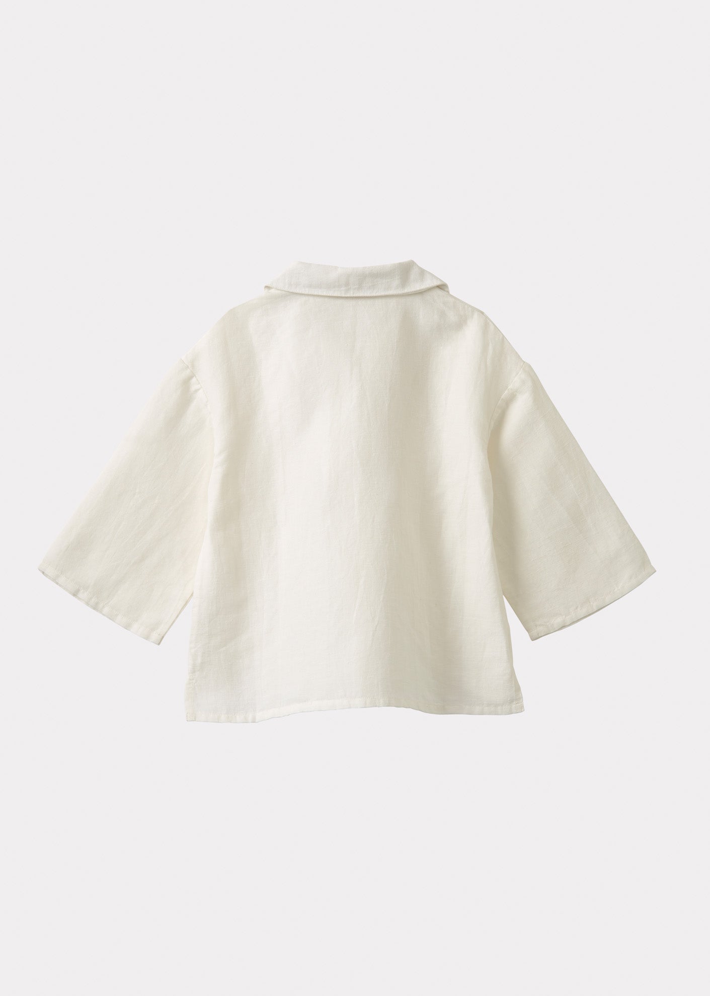 SPEARMINT CHILDREN'S COTTON SHIRT - WHITE