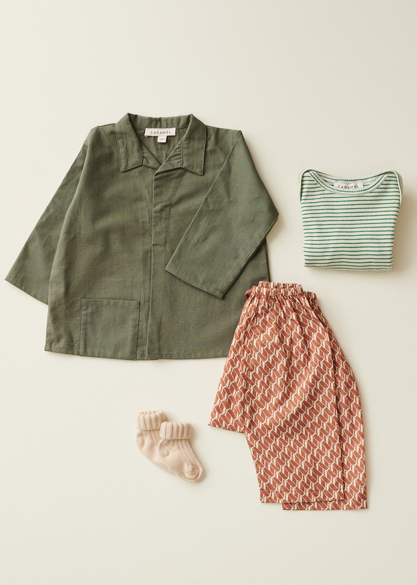 PIPER BABY SHIRT - KHAKI