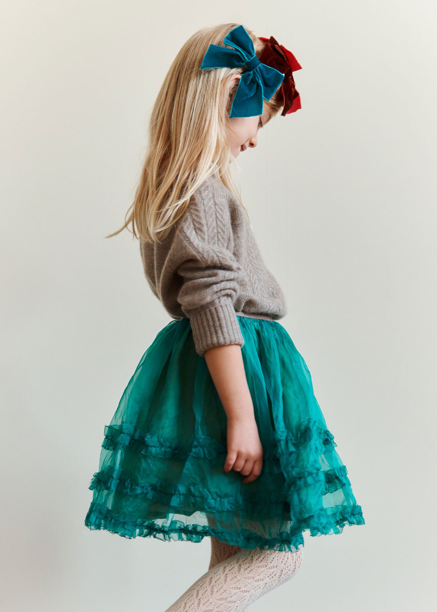 HALTON PARTY SKIRT - TEAL