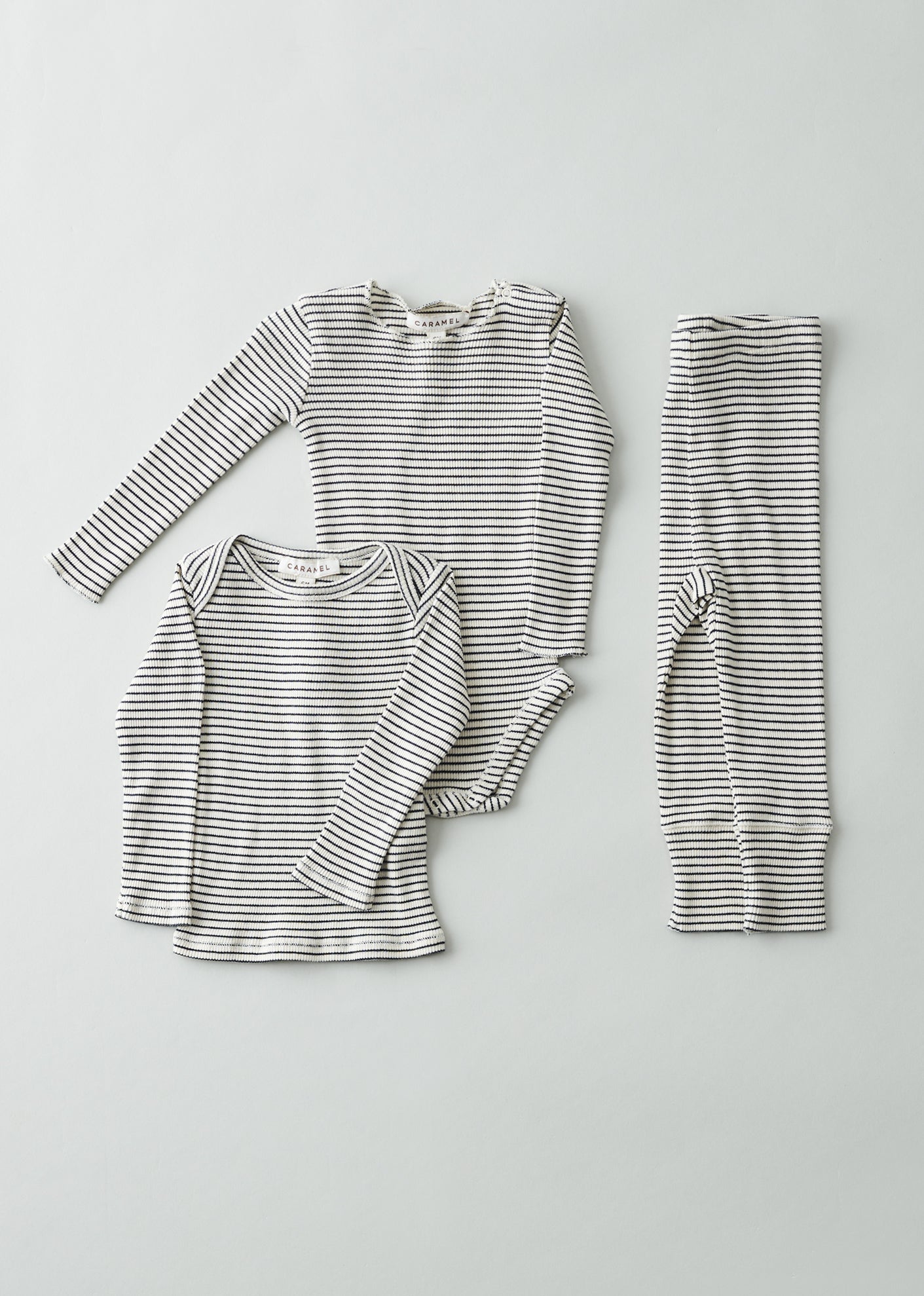 HANAU BABY COTTON ROMPER - NAVY / CREAM