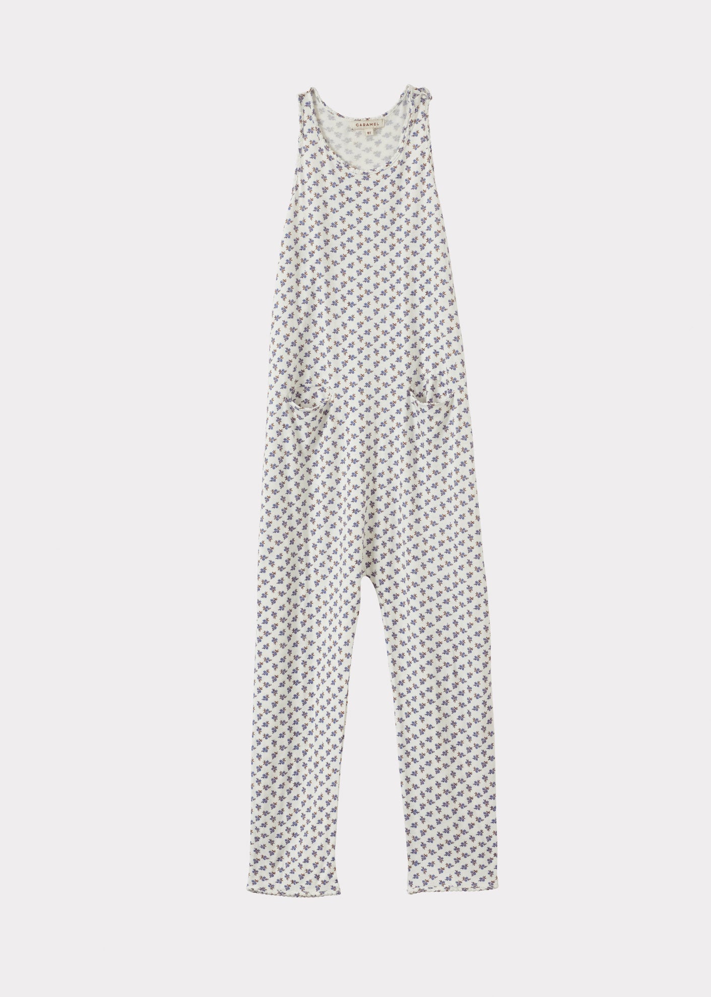 SWORDFISH JUMPSUIT - ECRU DITSY PRINT