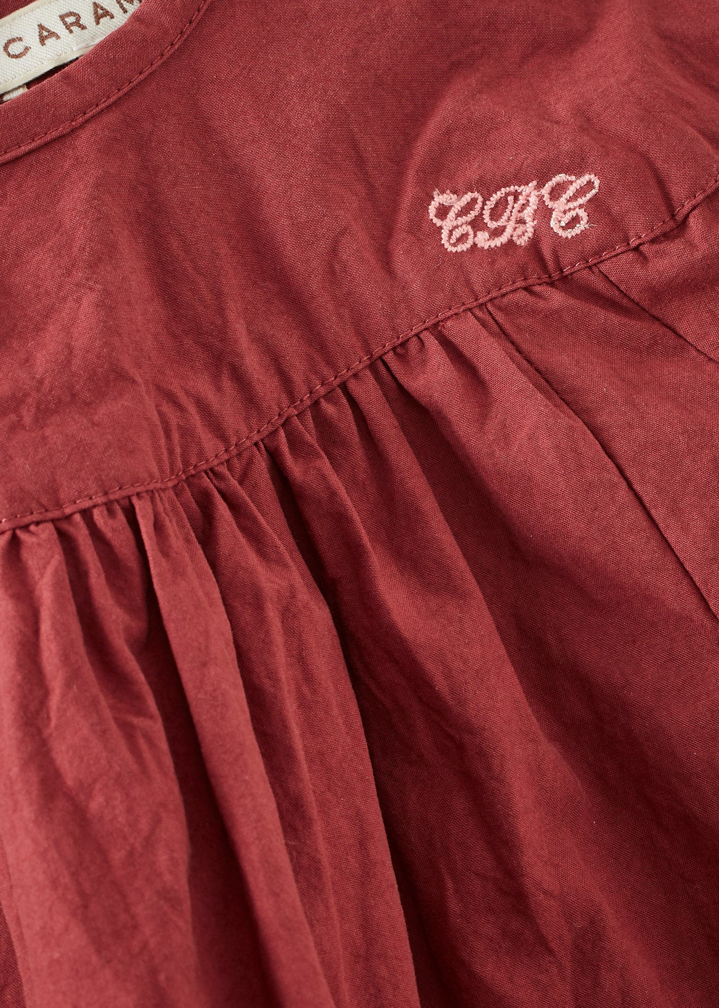 TAYLAN BABY COTTON DRESS - BERRY