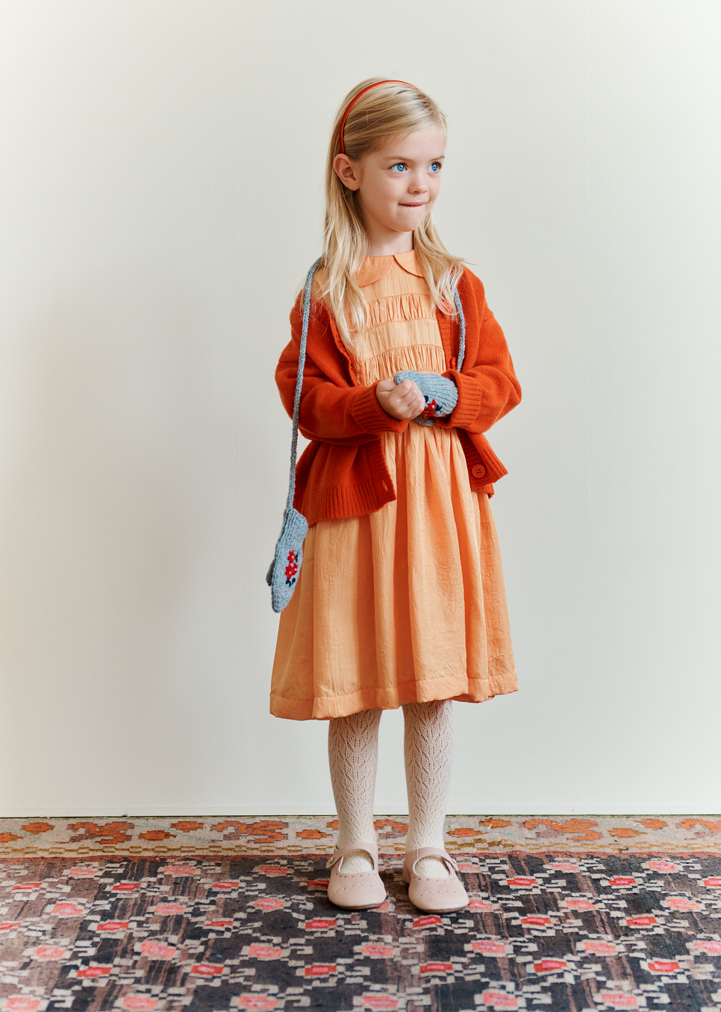 PENELOPE PARTY DRESS - YELLOW ORANGE