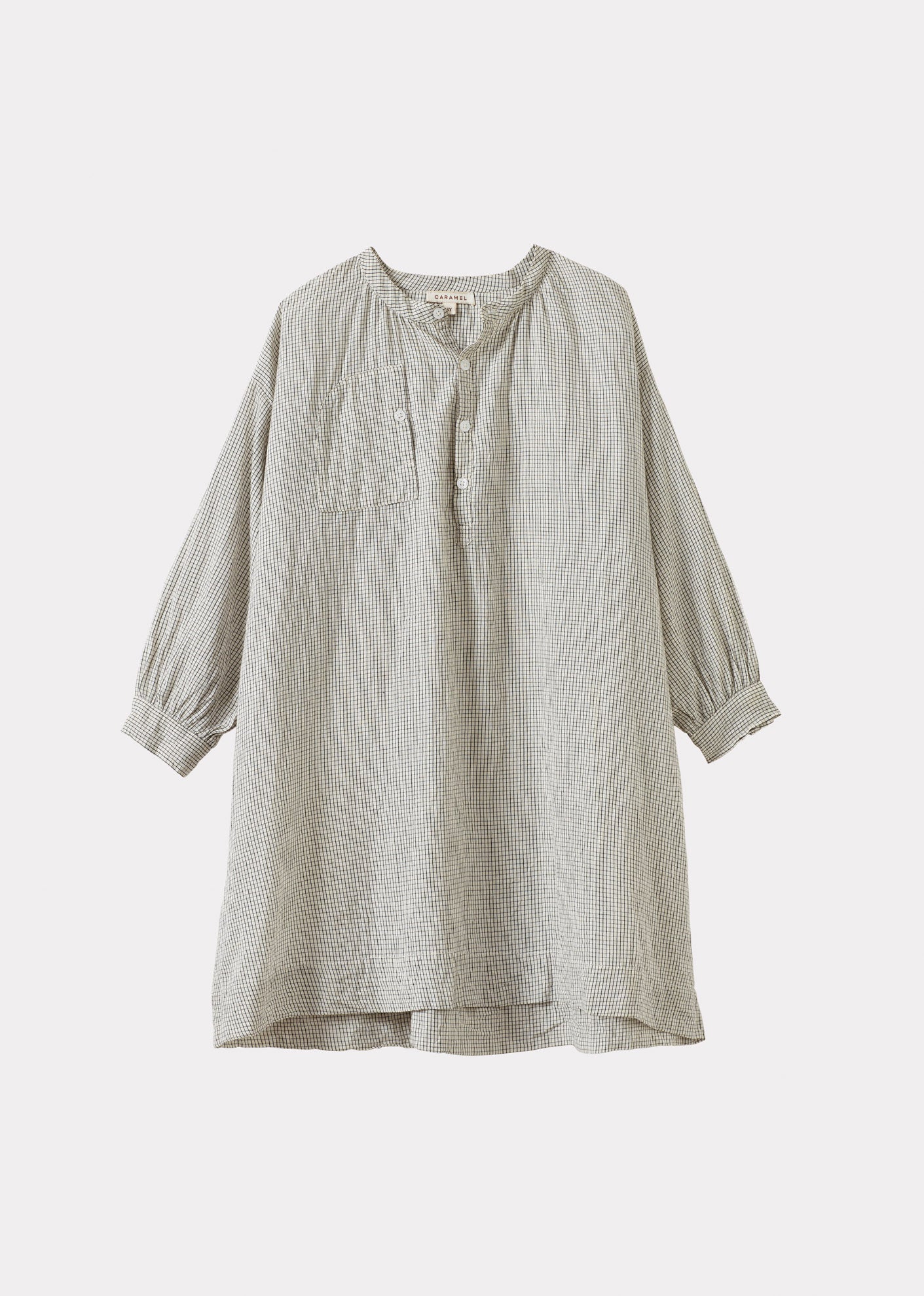 YEW GIRL'S COTTON DRESS - BLACK CHECK