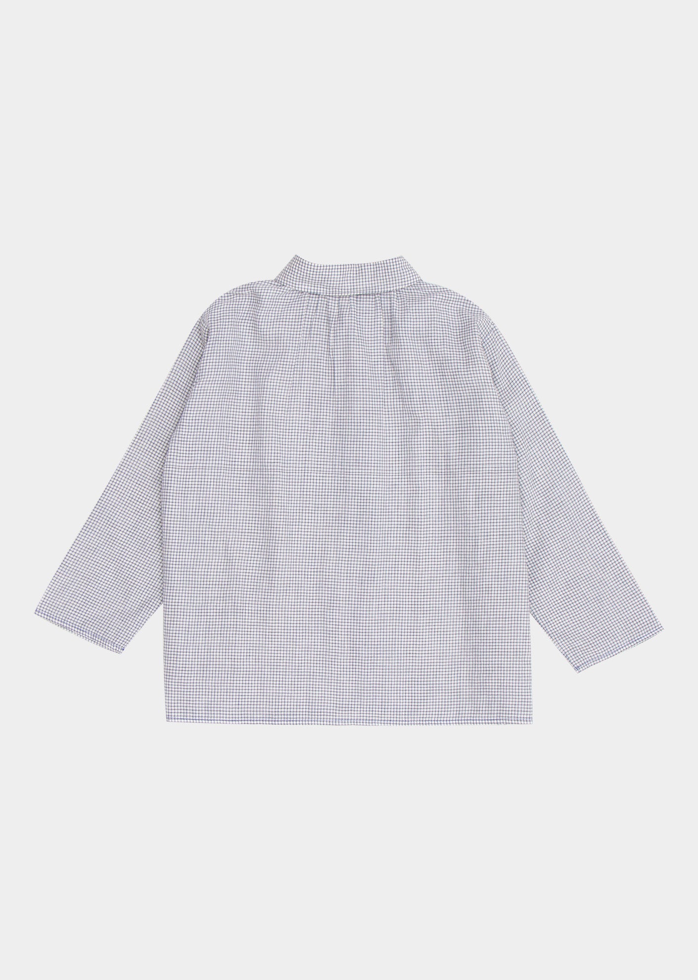 ALOE KIDS SHIRT - CHARCOAL MICROCHECK