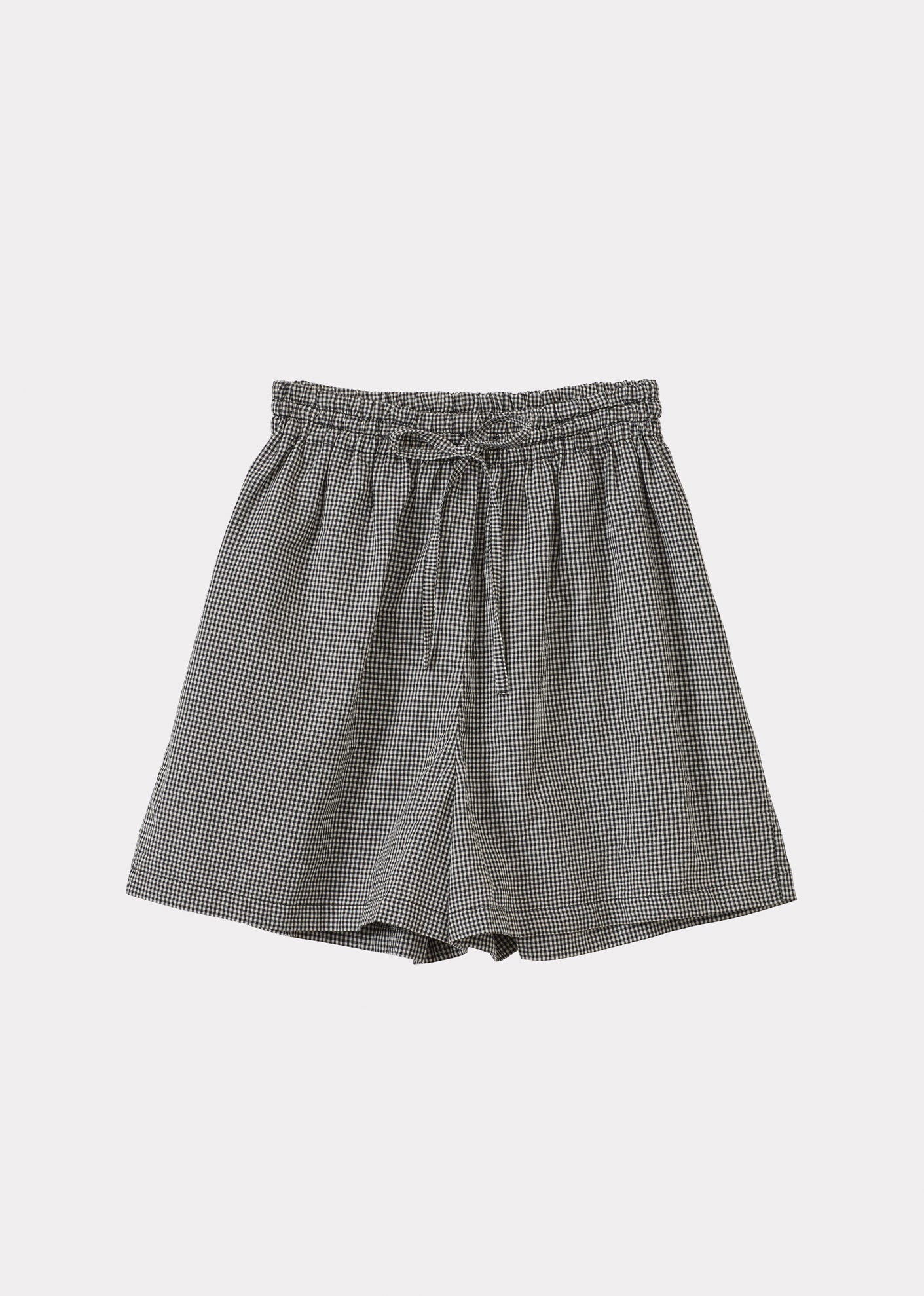 WOMEN'S TENNIS SHORTS - BLACK/WHITE CHECK