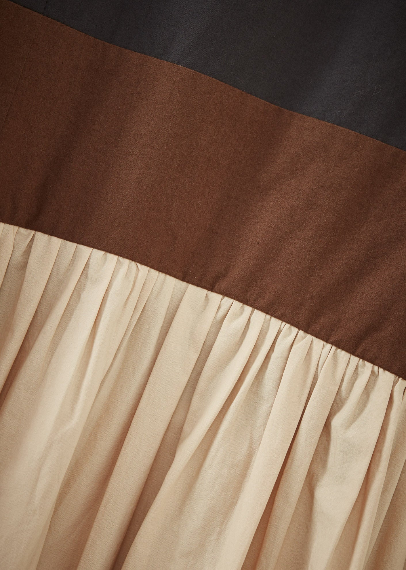WOMEN'S PANELLED DRESS - BLACK/BROWN/BEIGE