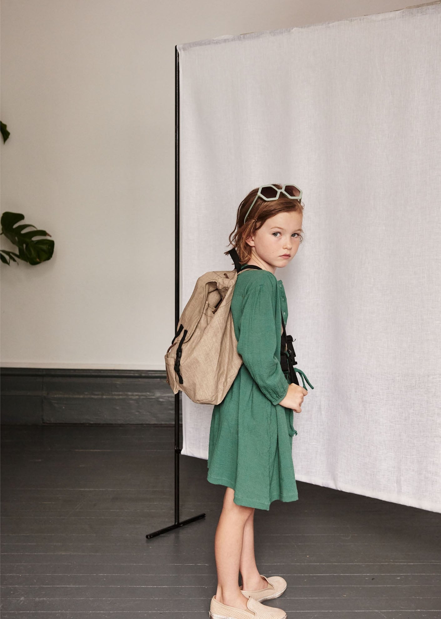 TANA DRESS - DARK GREEN