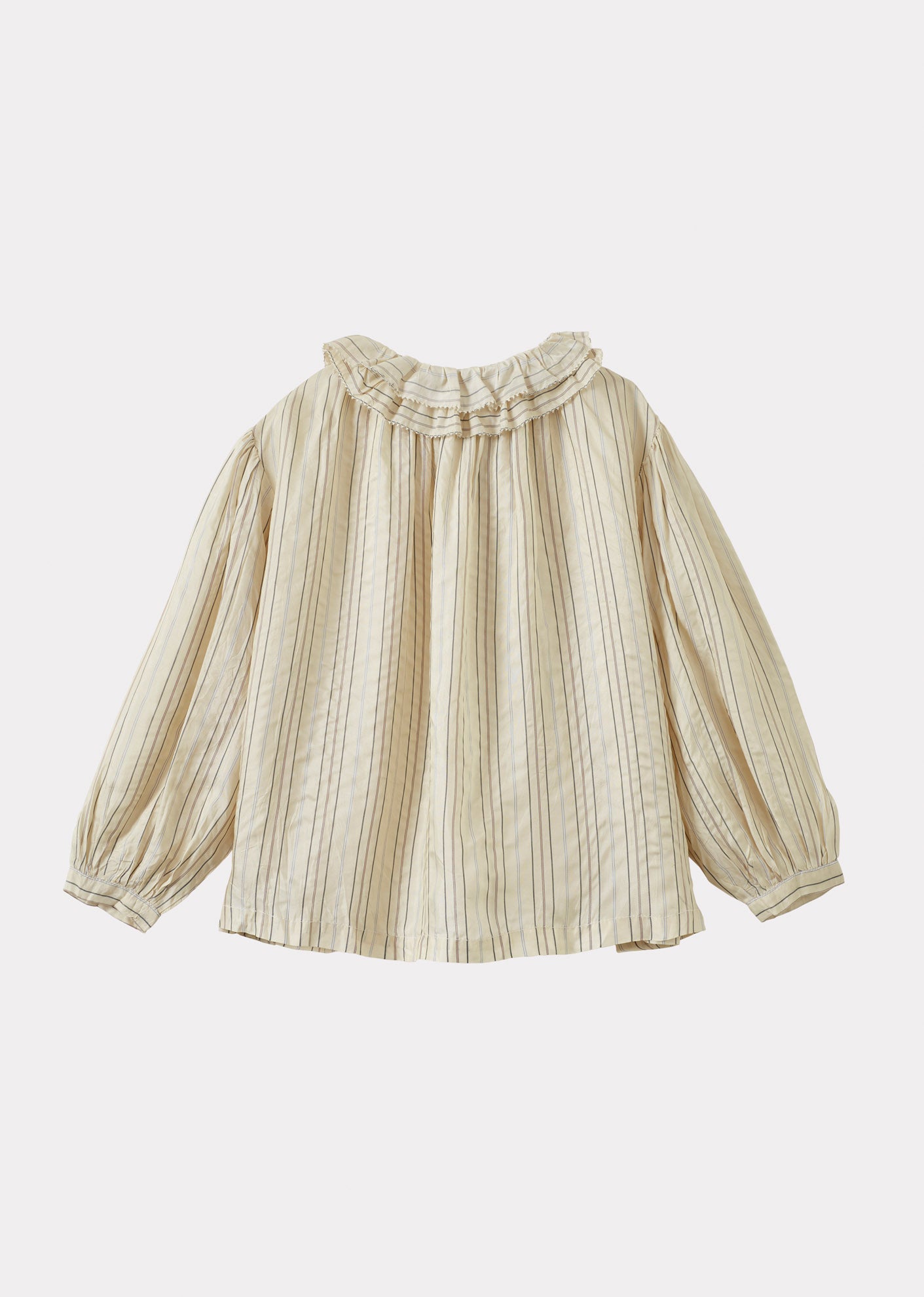 CORA CHILDREN'S BLOUSE - ECRU STRIPE