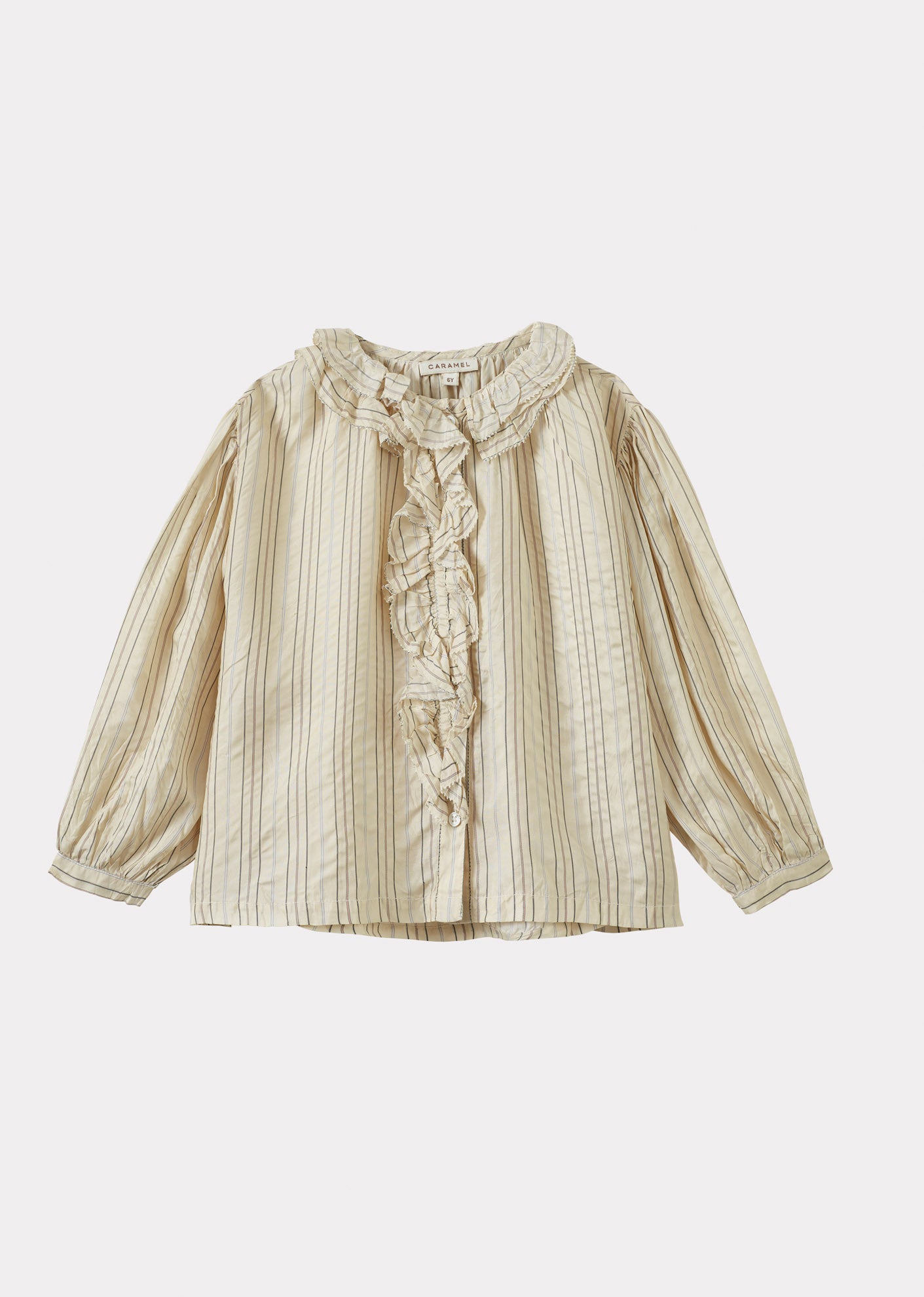 CORA CHILDREN'S BLOUSE - ECRU STRIPE