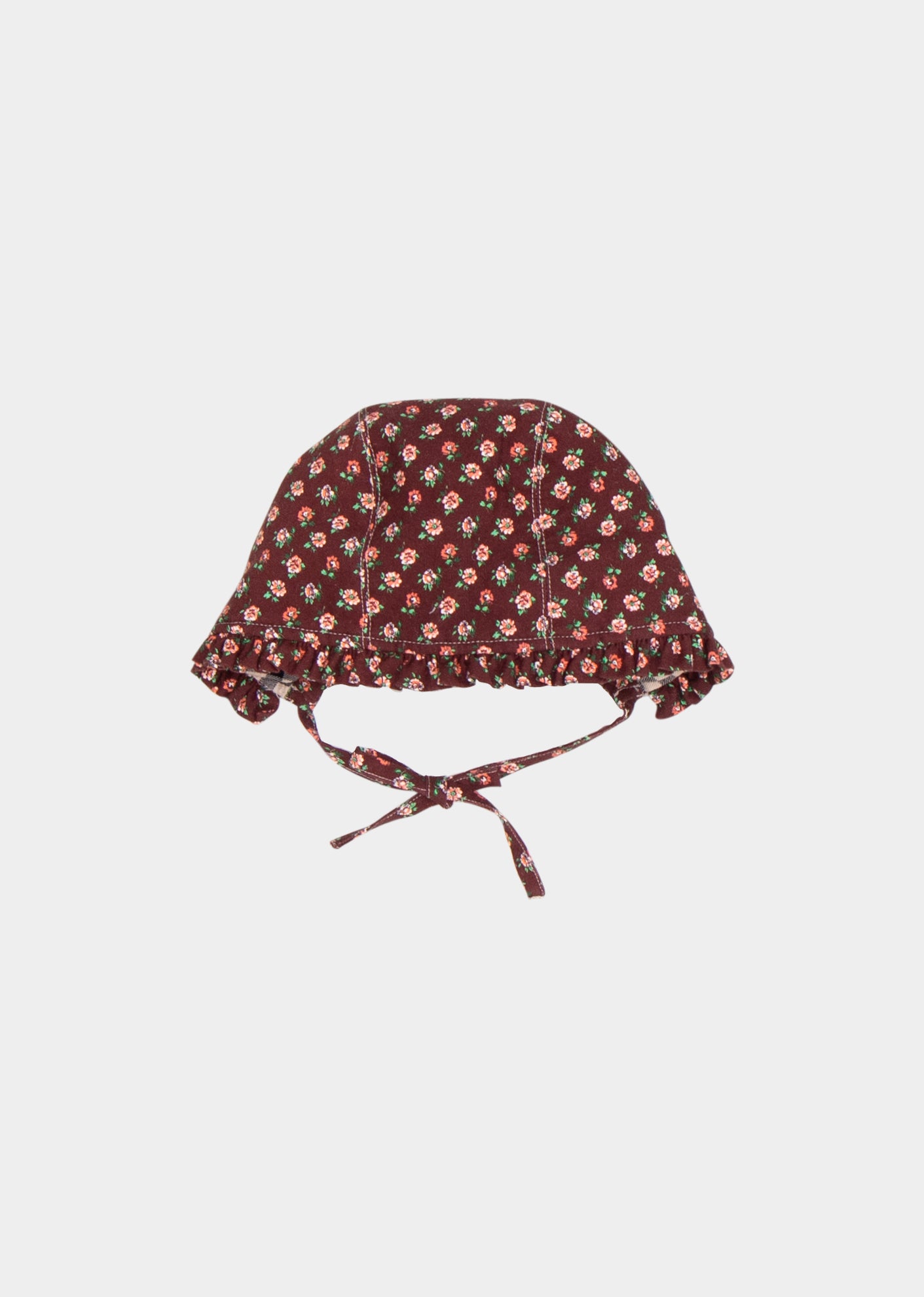 DANA BABY BONNET - CHOCOLATE FLORAL