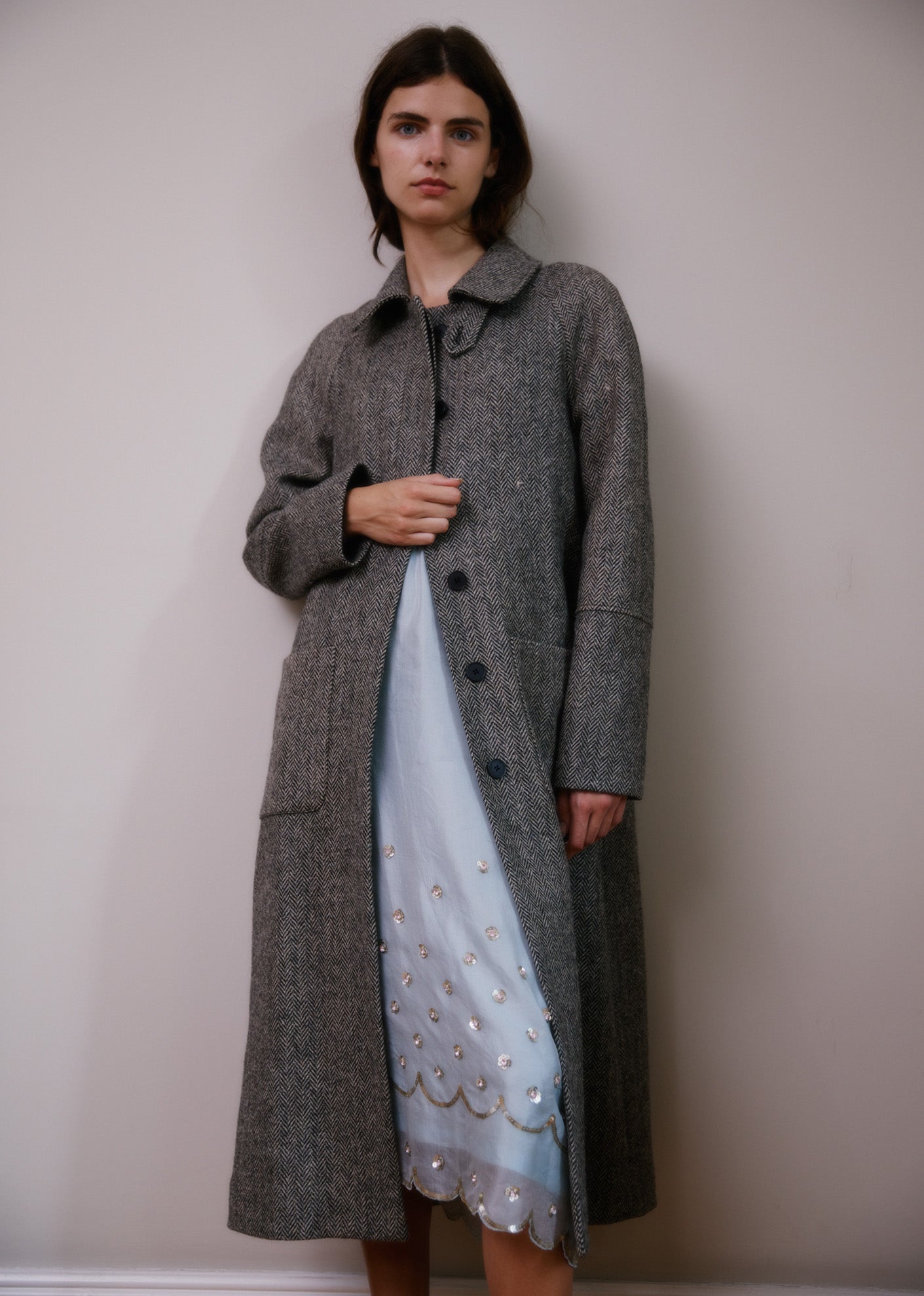 WOMAN TUFF COAT - HERRINGBONE