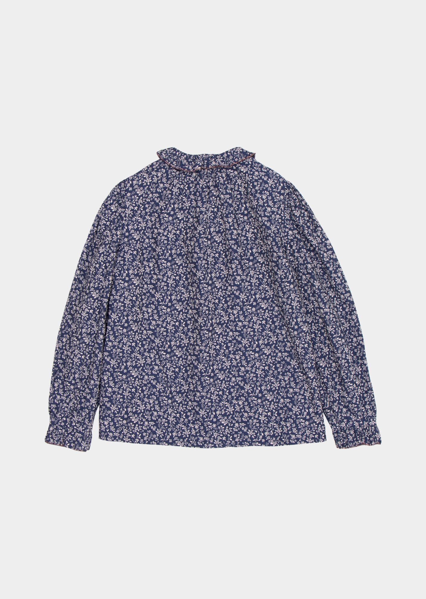 MADISON GIRL BLOUSE - NAVY FLORAL