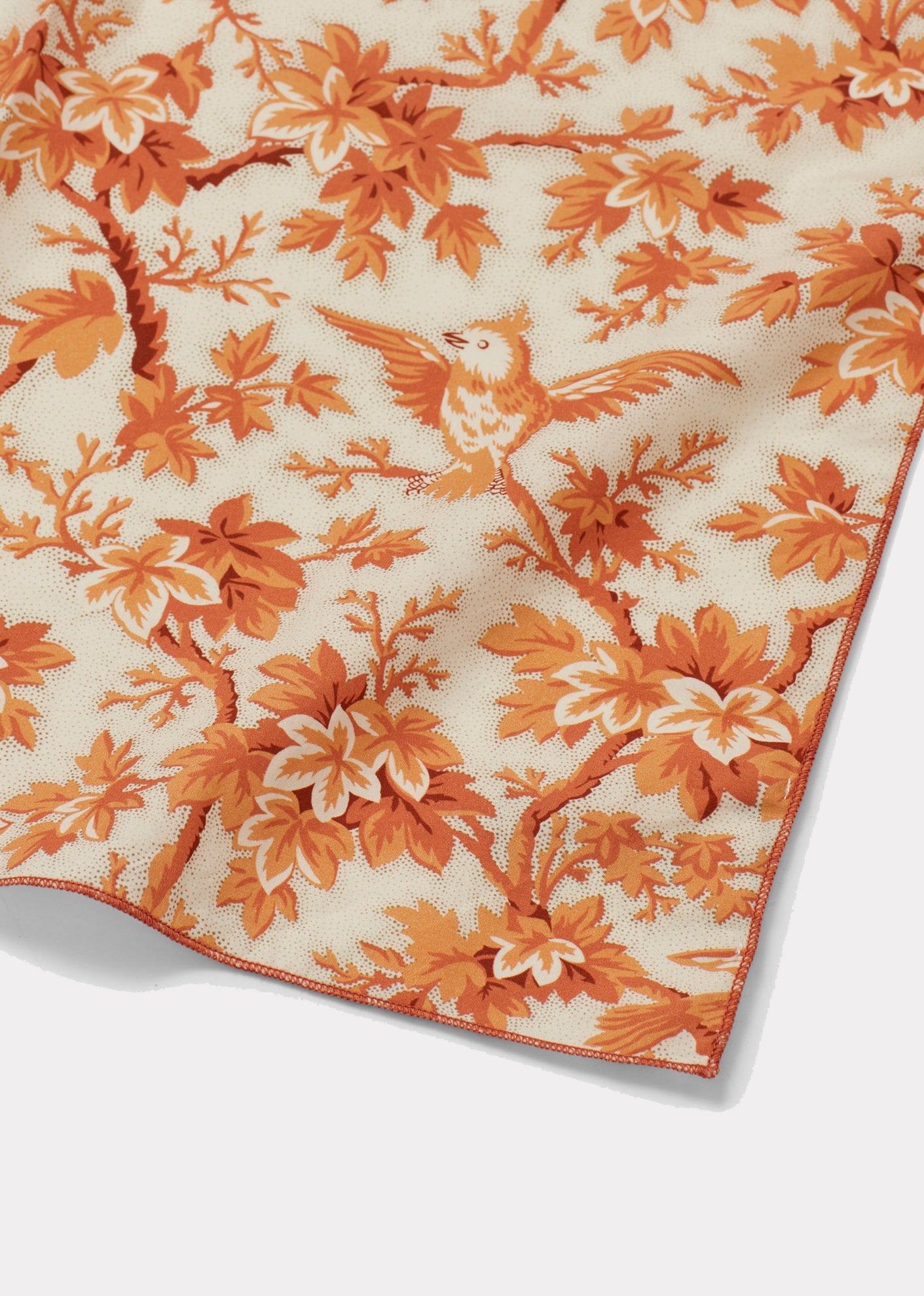 WOVEN NAPKIN SET (X4) 45*45CM - ORANGE TREE TOP PRINT