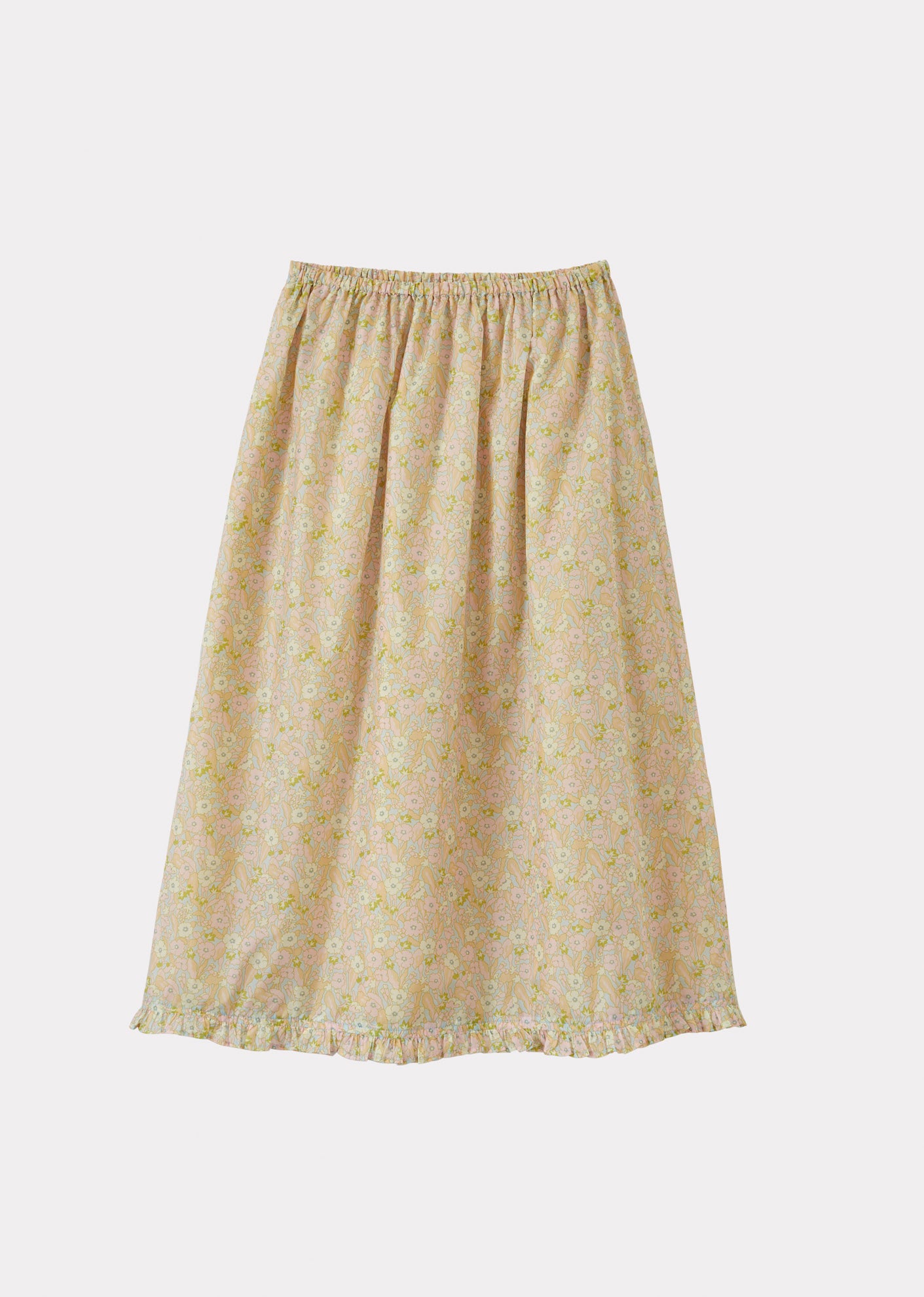 WOMAN FRILL SKIRT - PRIMROSE PINK/YELLOW