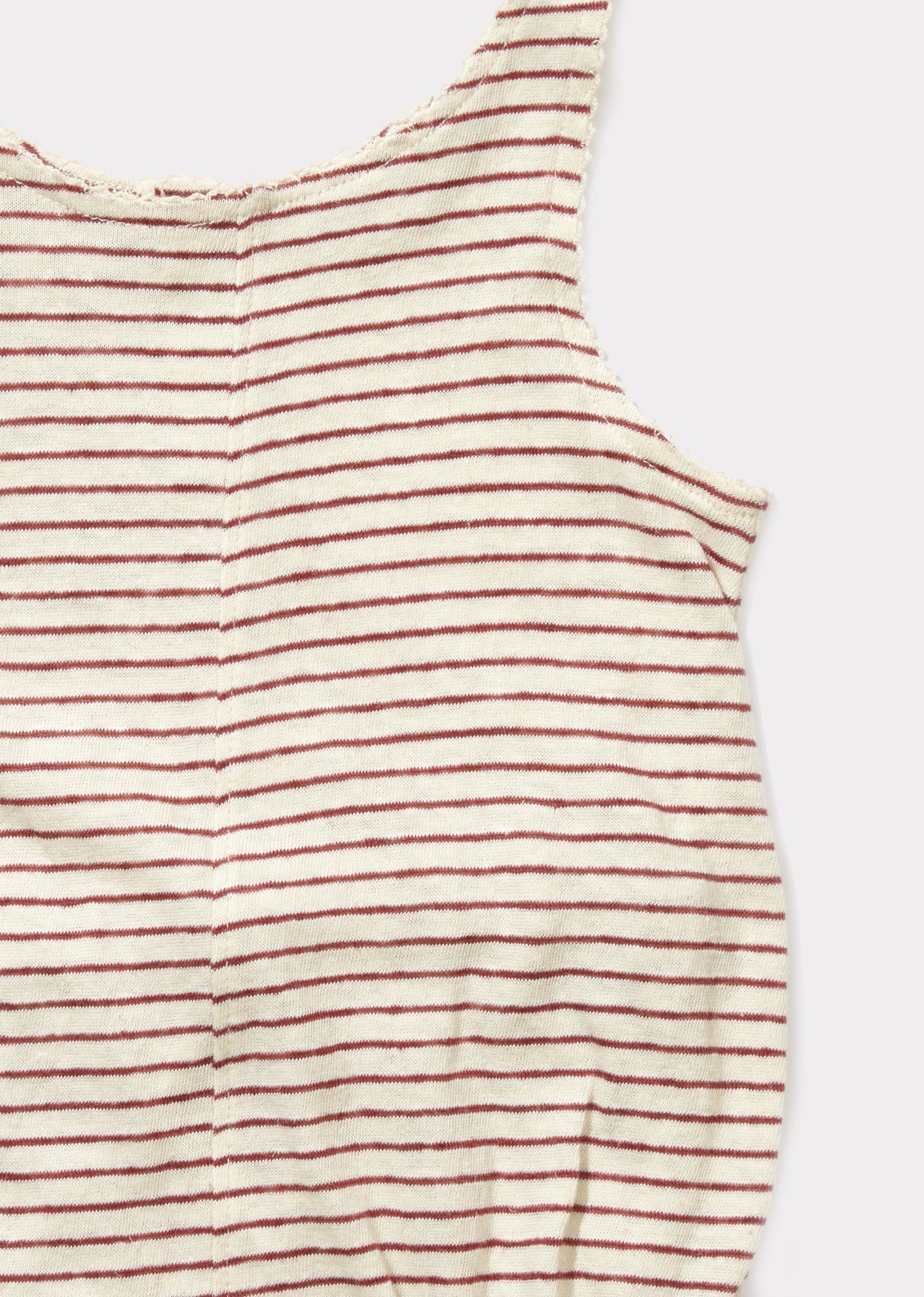 SPROUT BABY ROMPER - TERRACOTTA STRIPE