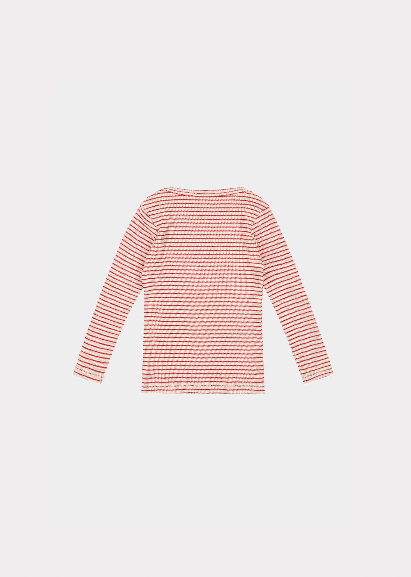 KISHON BABY COTTON T-SHIRT - REDCURRANT / CREAM