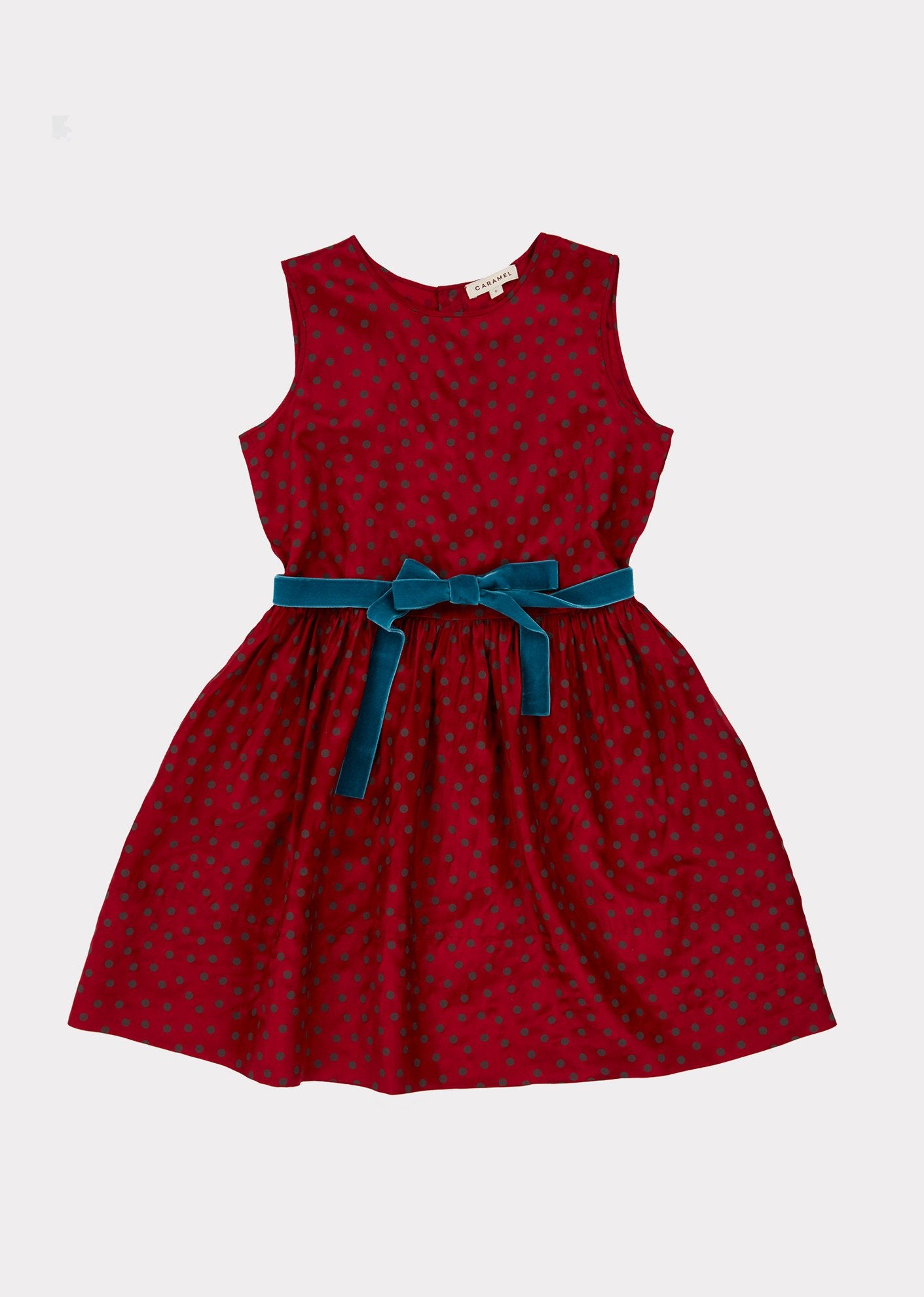 WINDSOR CHRISTMAS DRESS - CRIMSON DOT