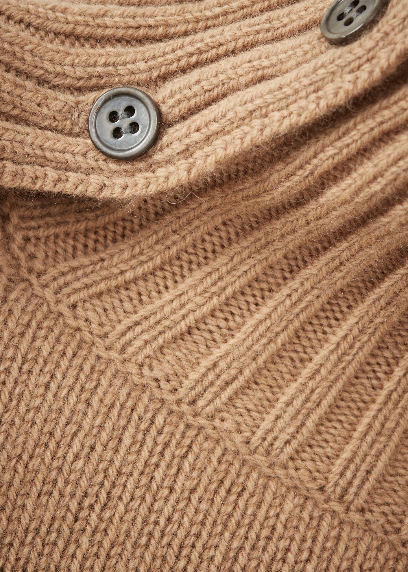 HIGH NECK JUMPER - CAMEL