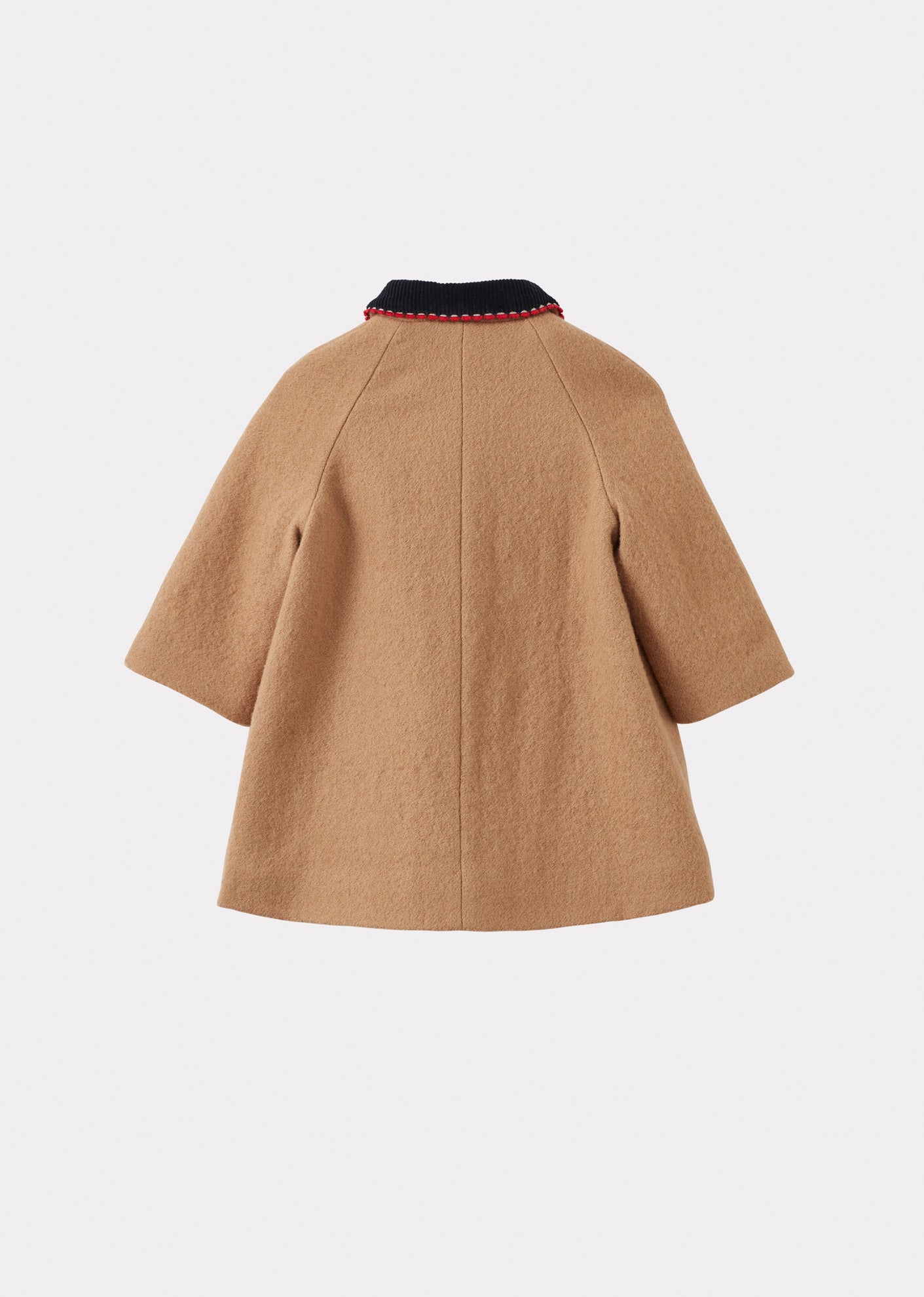 CHEE BABY COAT CAMEL WITH NAVY