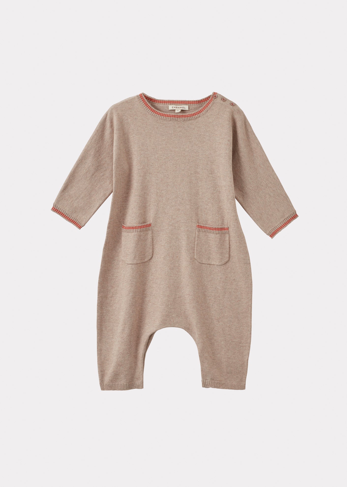 PICEA BABY GIFTING ROMPER TAUPE 