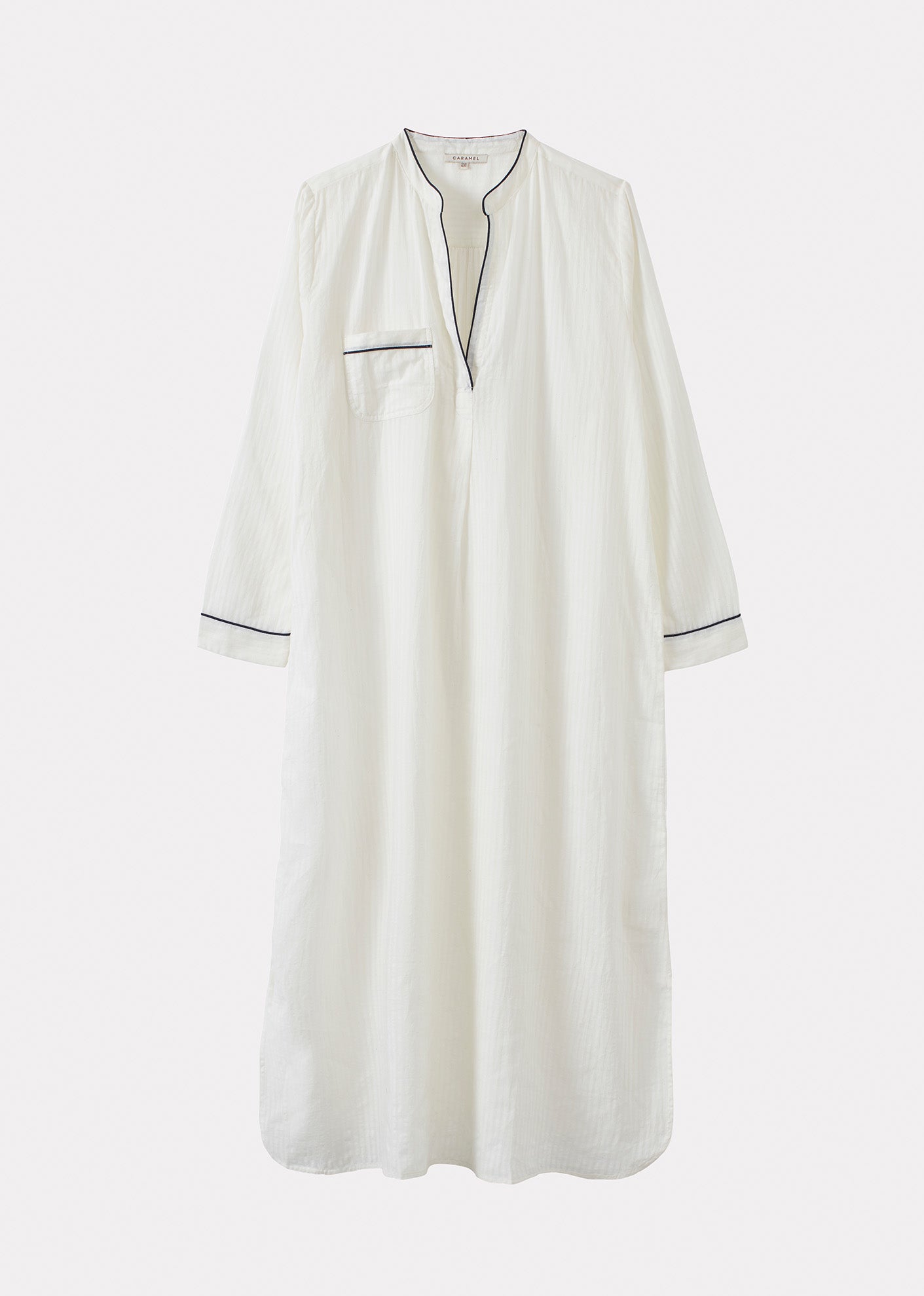NIGHTDRESS WOMAN WHITE STRIPE 