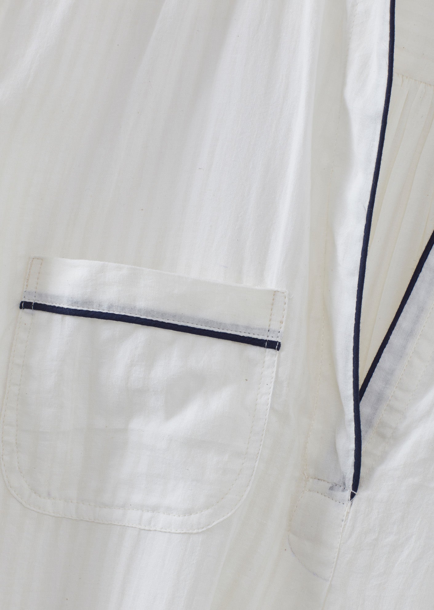 NIGHTDRESS WOMAN WHITE STRIPE 