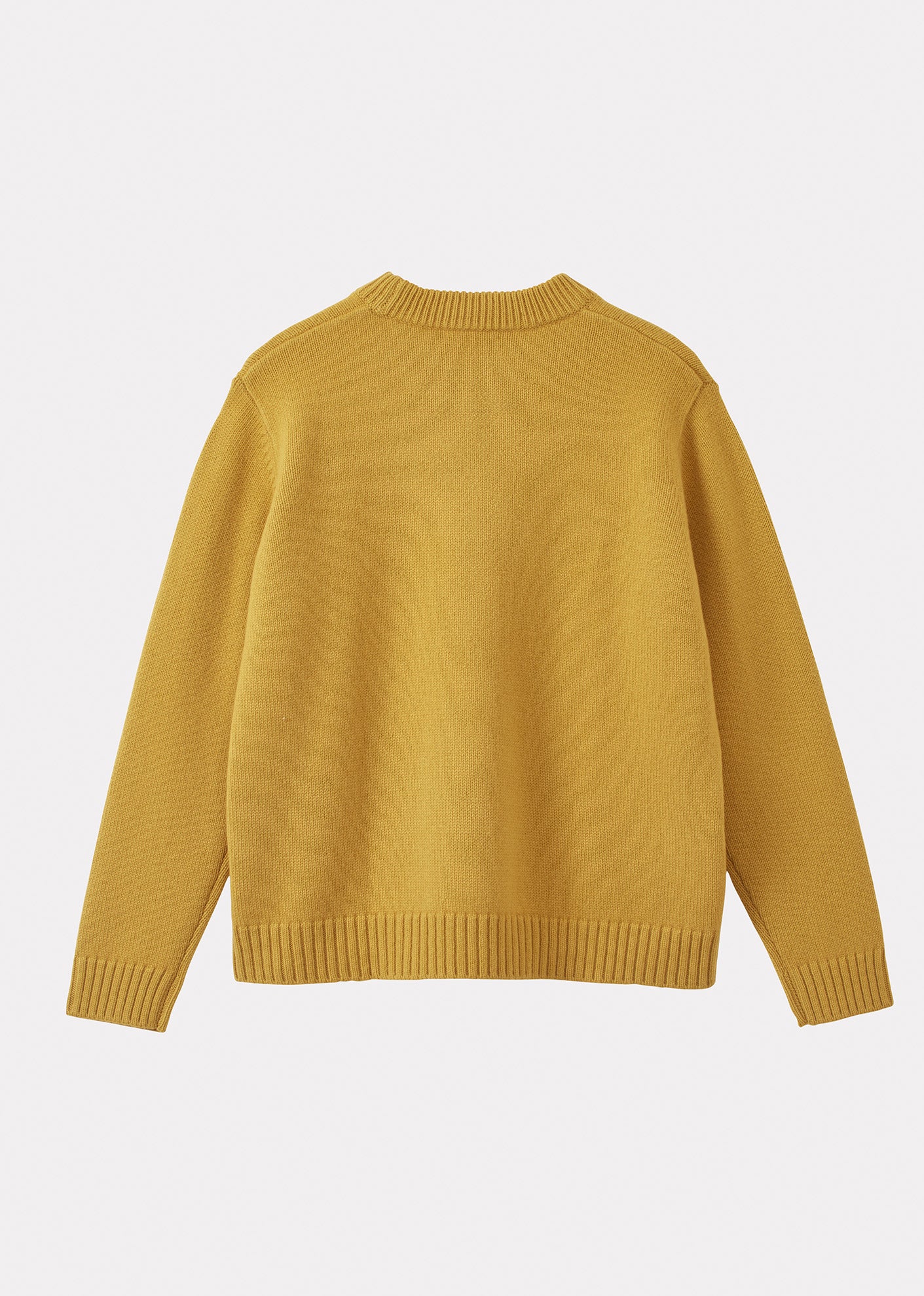 CARAMEL LOW RIB JUMPER MUSTARD