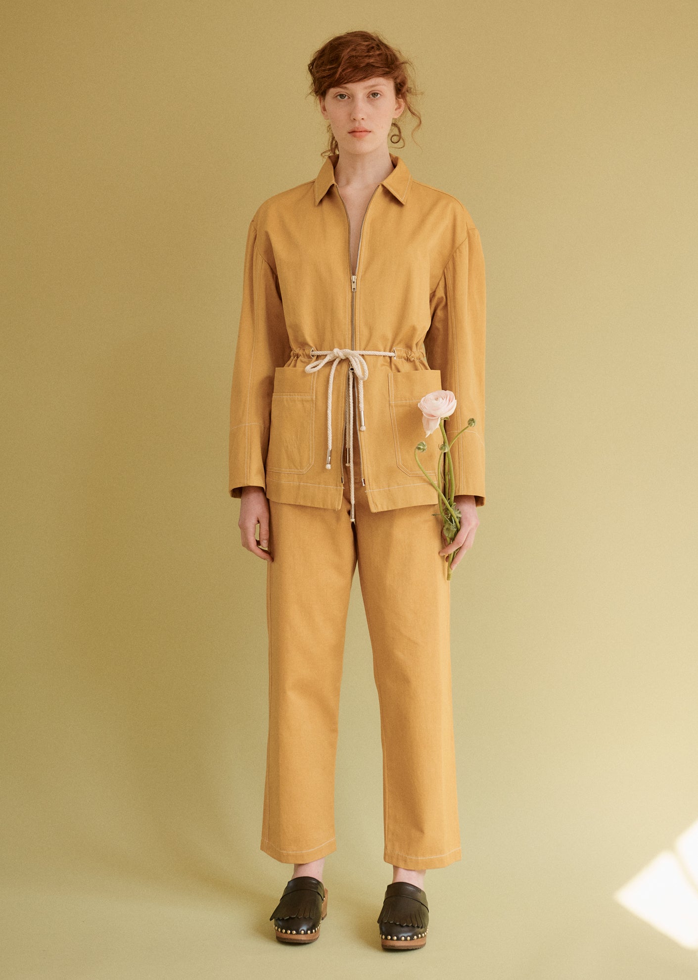 UTILITY WOMEN JACKET - YELLOW TWILL