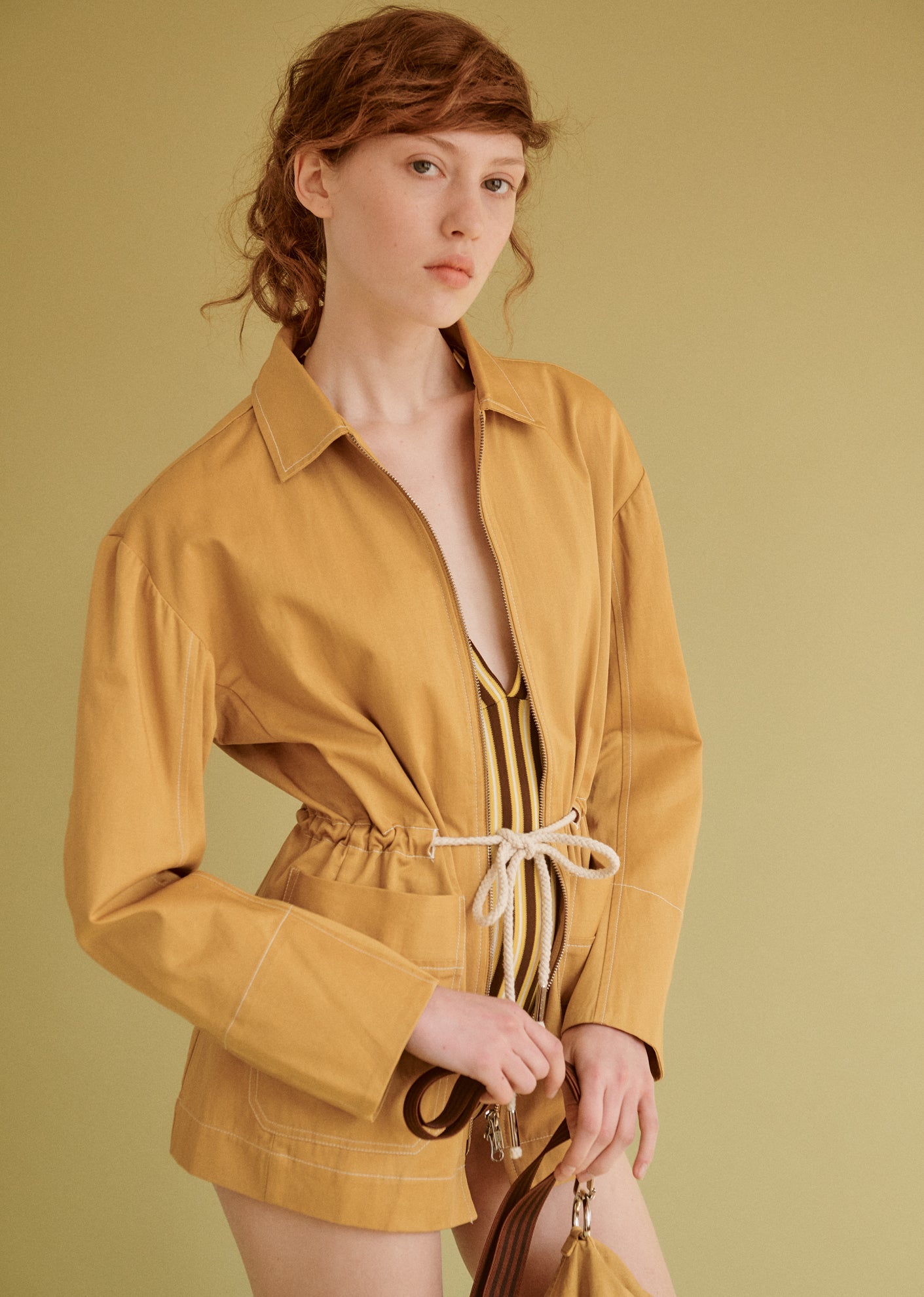 UTILITY WOMEN JACKET - YELLOW TWILL