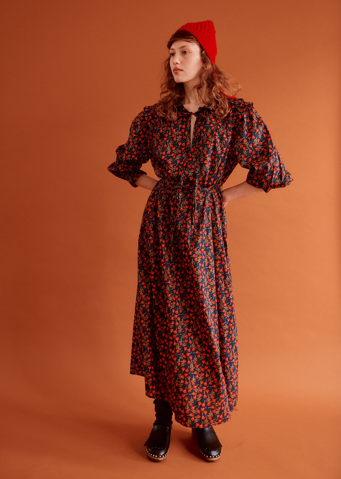 CARLISLE DRESS WOMAN - RED POPPY