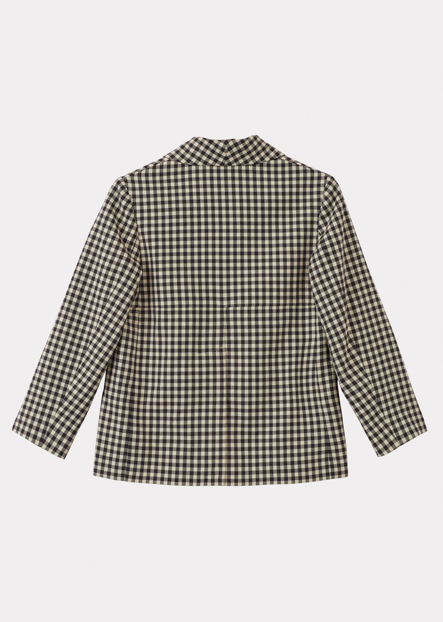 CARAMEL JACKET - NAVY CHECK