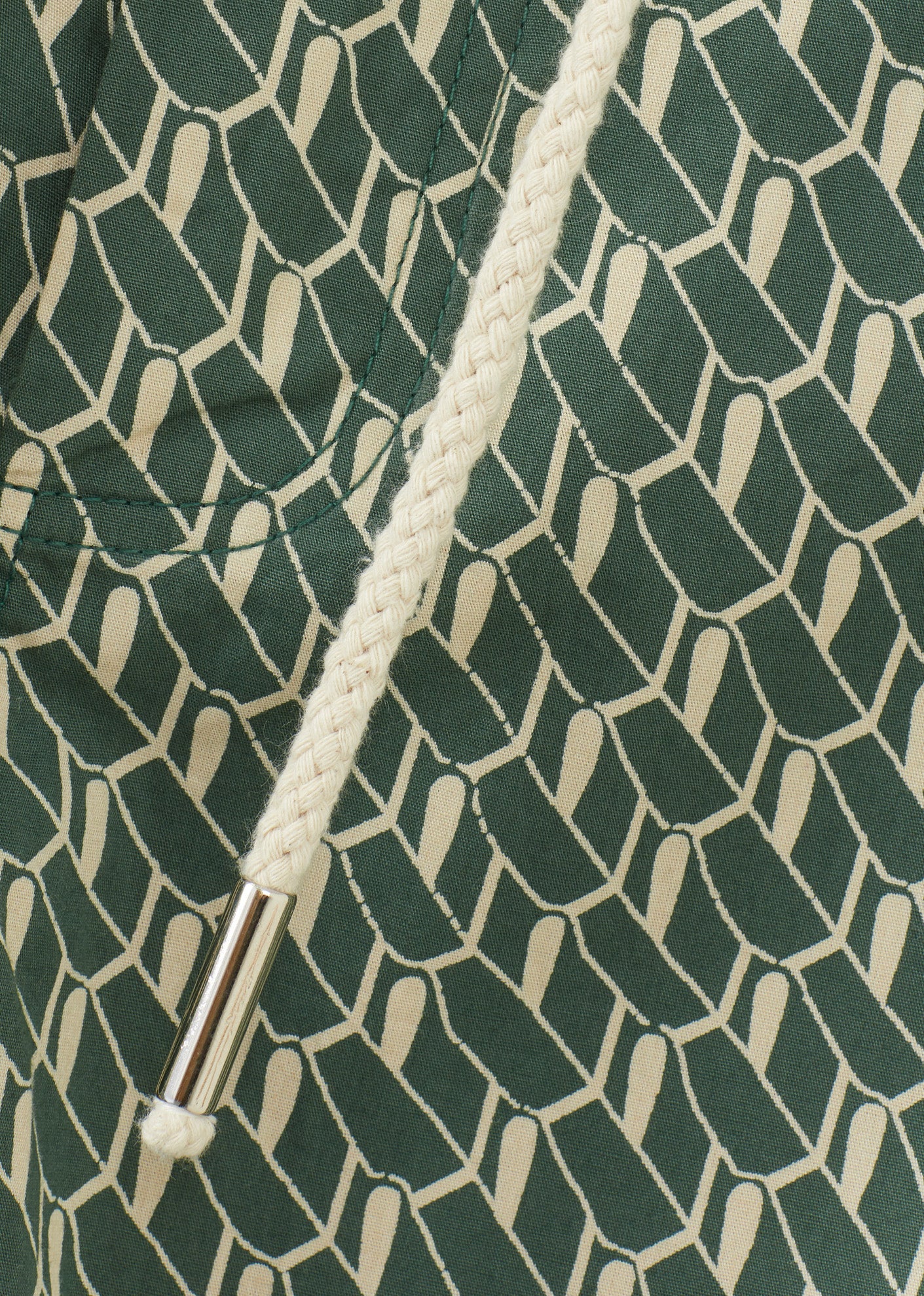 CARAMEL JUDO TROUSER - EMERALD GEO PRINT