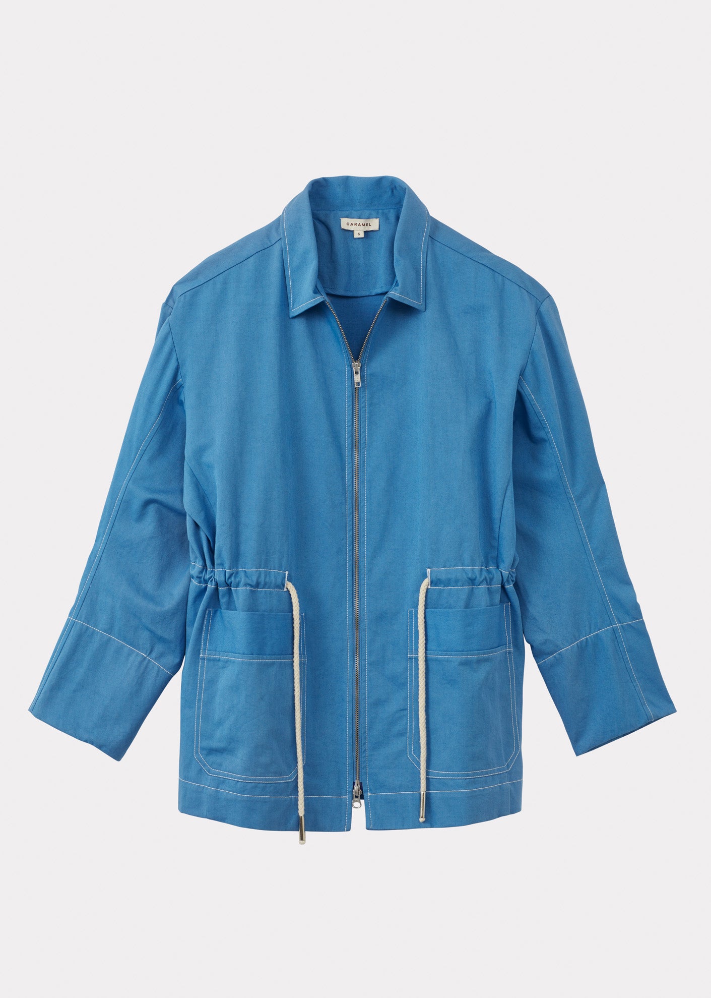 CARAMEL UTILITY JACKET - BLUE